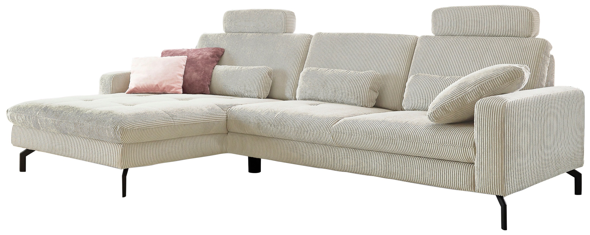 Die PlanBar Ecksofa "MP-IN20110 L-Form mit Kaltschaum-Polsterung" optional mit Funktionen erhältlich