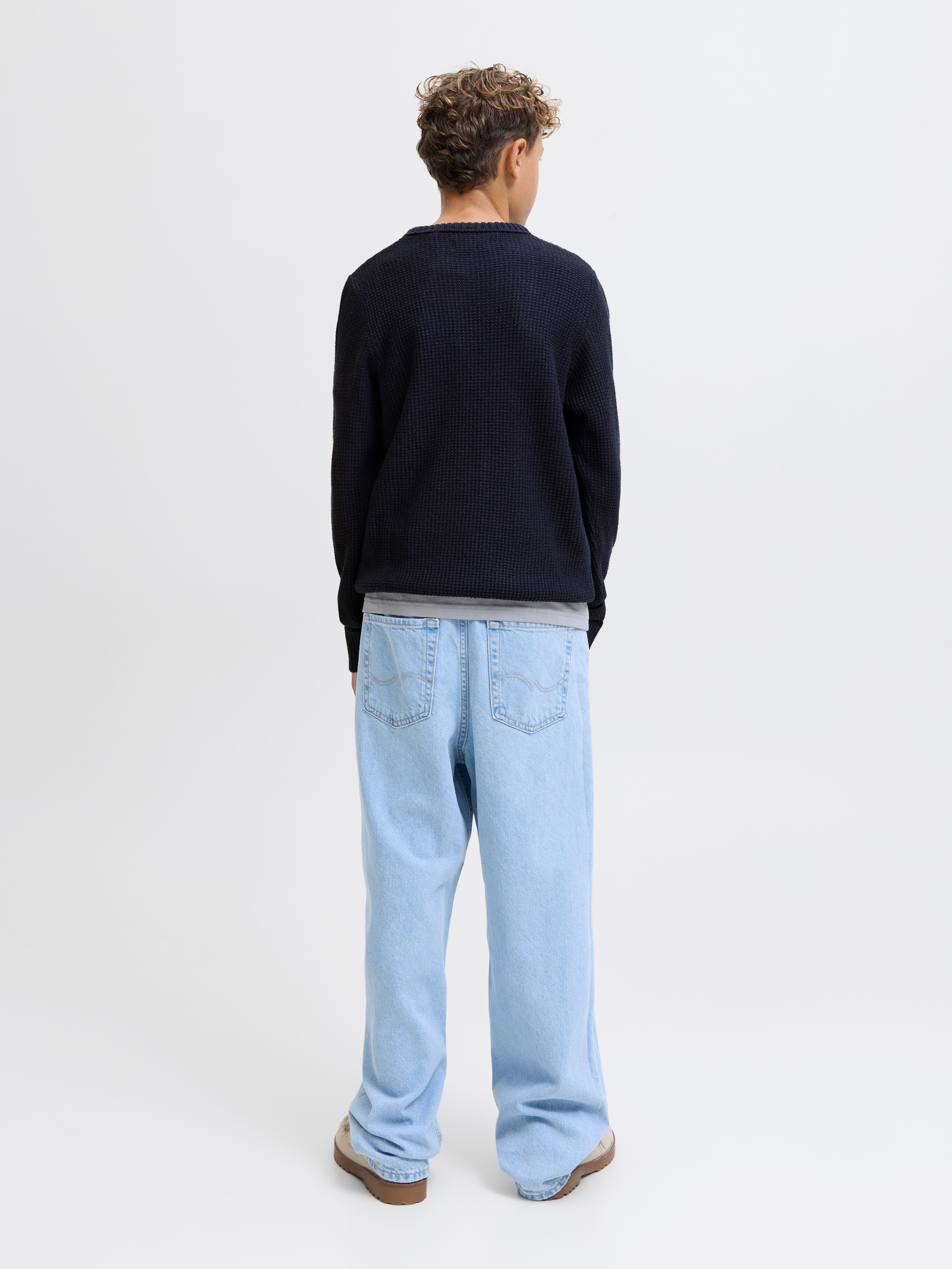 Jack & Jones Junior Rundhalspullover »JJROY KNIT CREW NECK AW25 JNR«