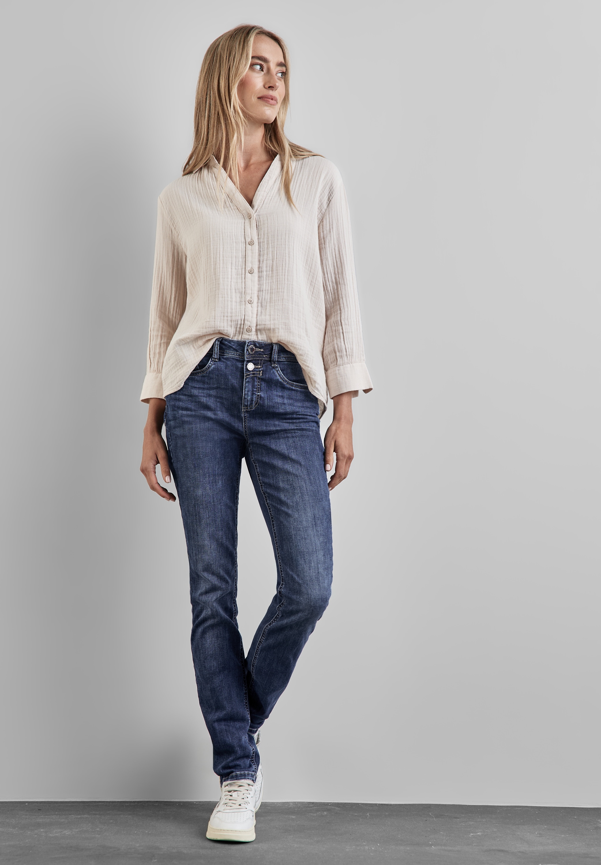 STREET ONE Comfort-fit-Jeans, High Waist