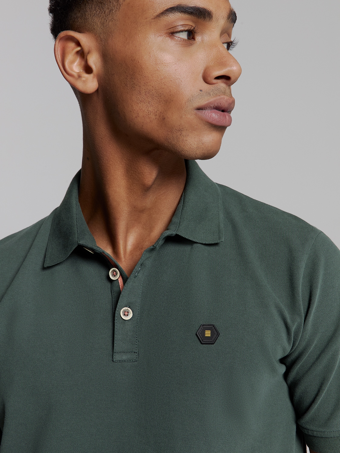 NO EXCESS Poloshirt »No Excess Poloshirt Polo Pique Garment Dyed«