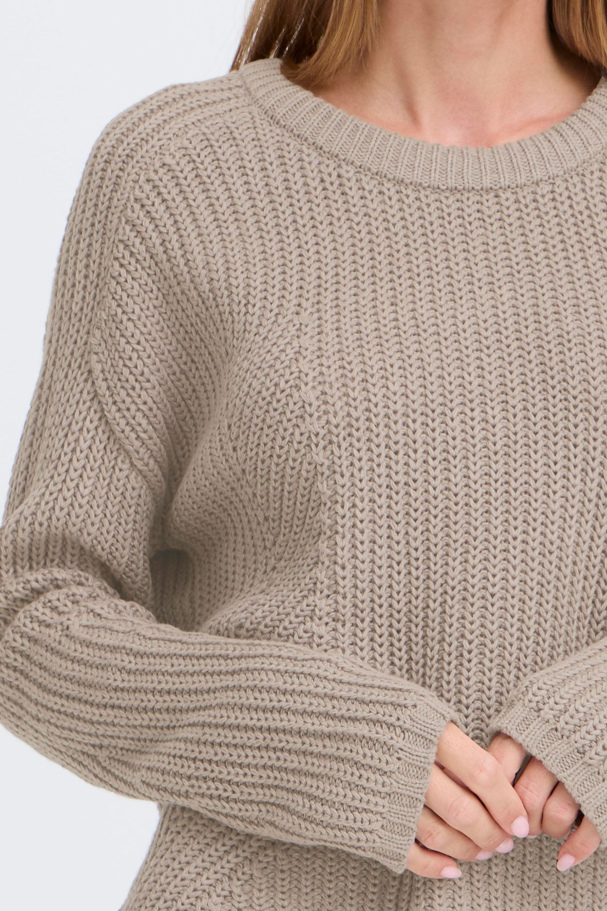 OXMO Strickfleece-Pullover »Strickpullover OXFKANNA«