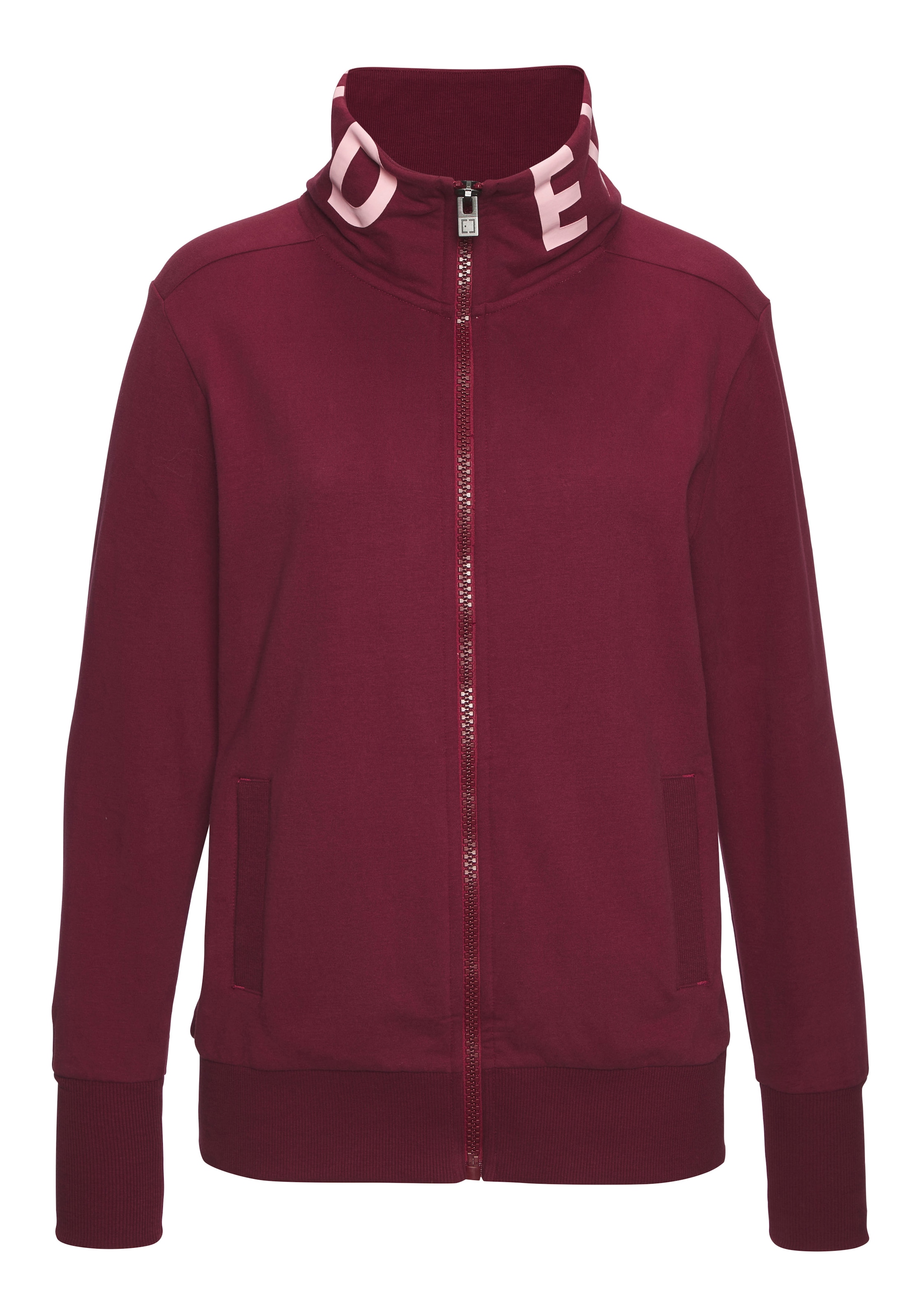 Elbsand Sweatjacke »Alvis«, mit Logodruck am Kragen, bequeme Freizeitjacke