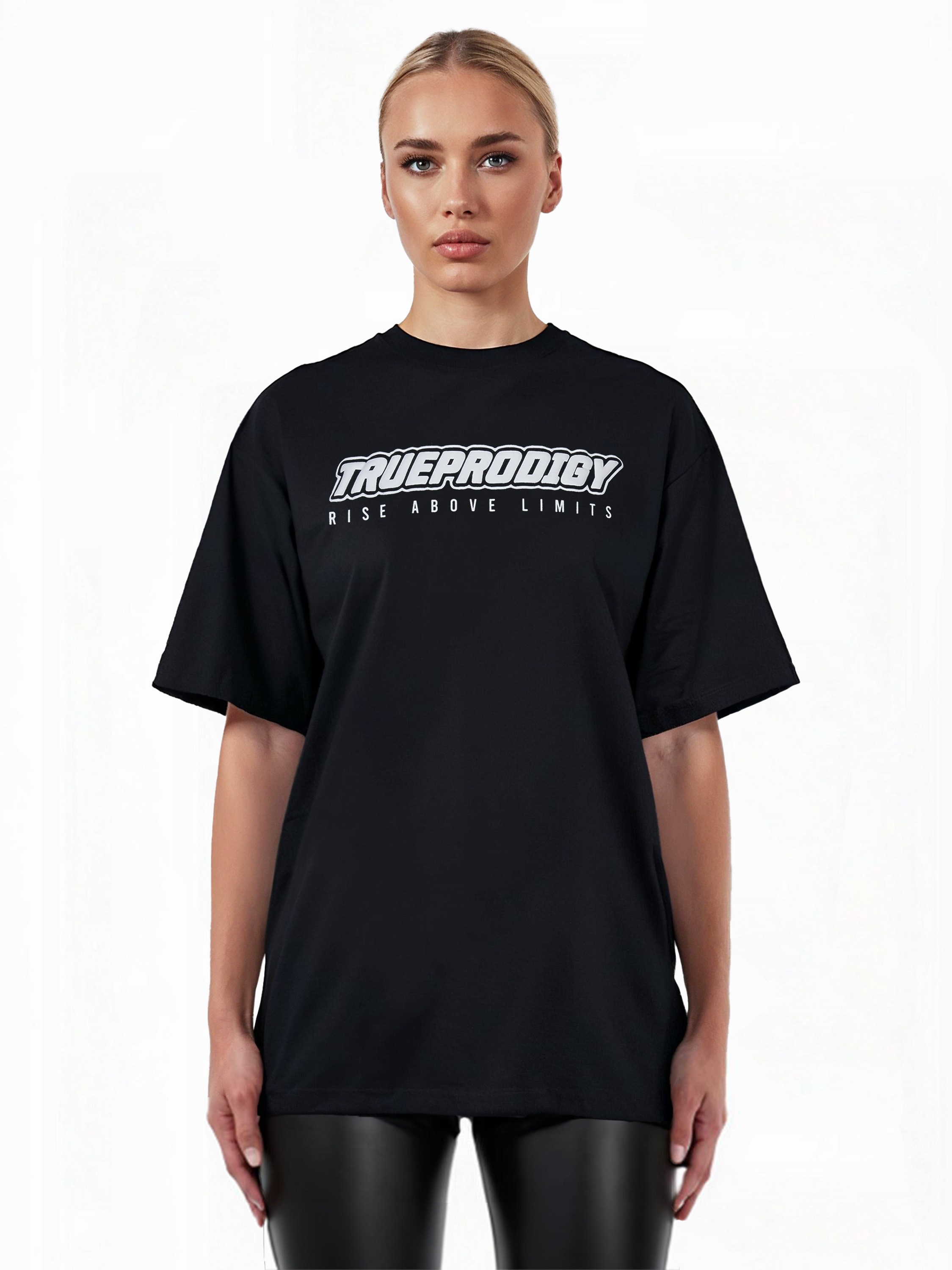 trueprodigy Oversize-Shirt "Toni F Logo Print Oversized Rundhals"