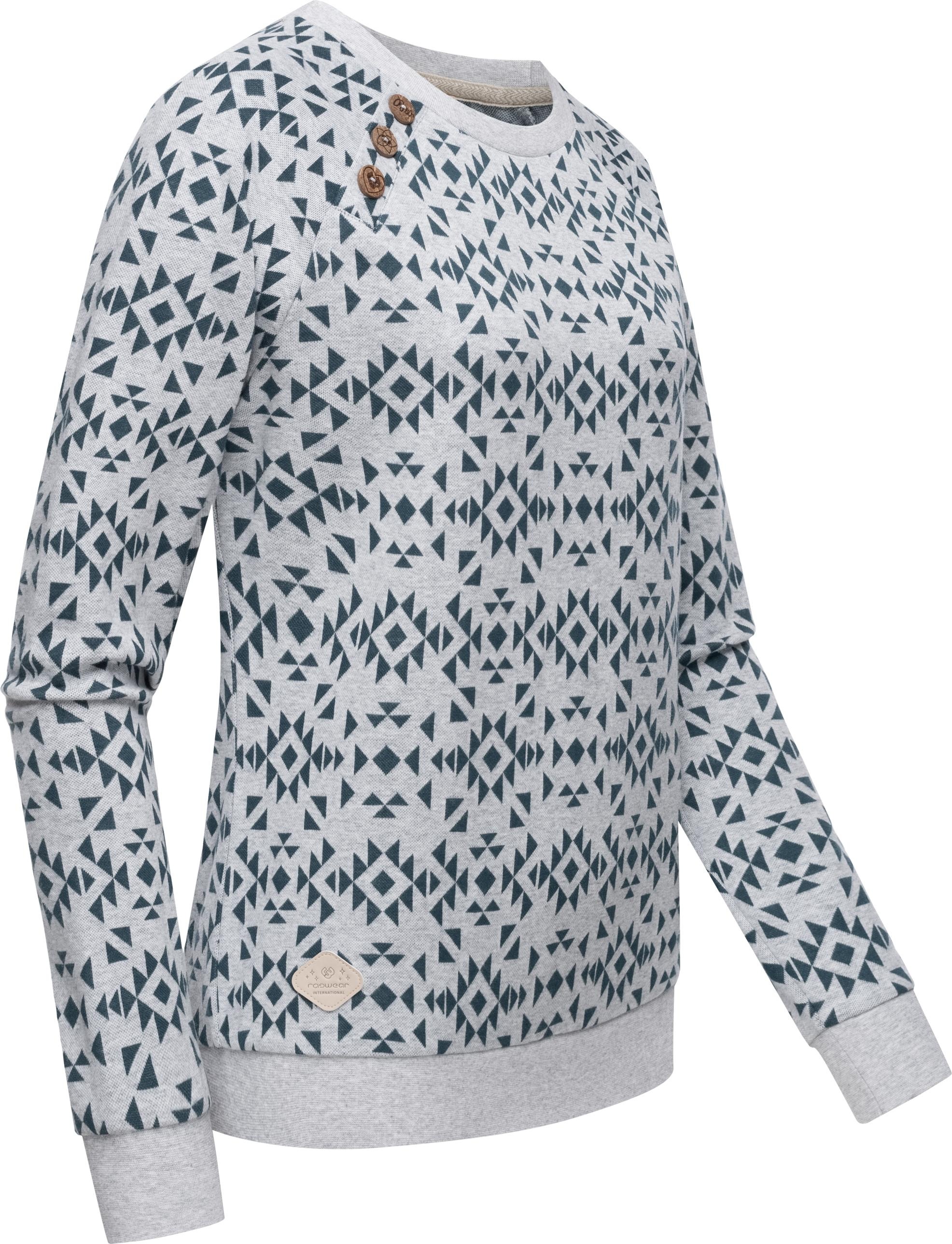 Ragwear Rundhalspullover »Darria Aztec«, Leichter Damen Pullover mit coolem Print-Muster