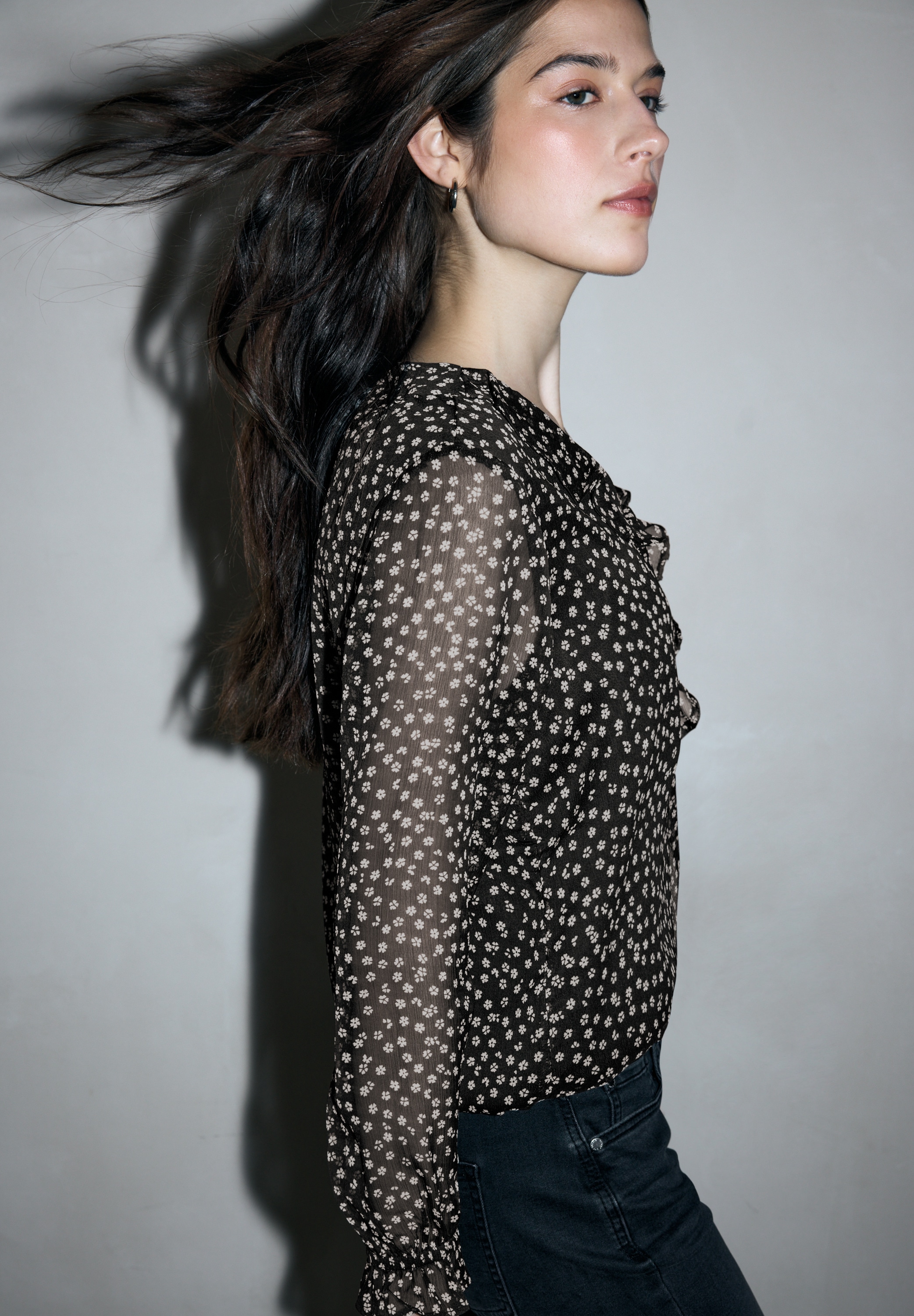 STREET ONE STUDIO Chiffonbluse mit grafischem Muster