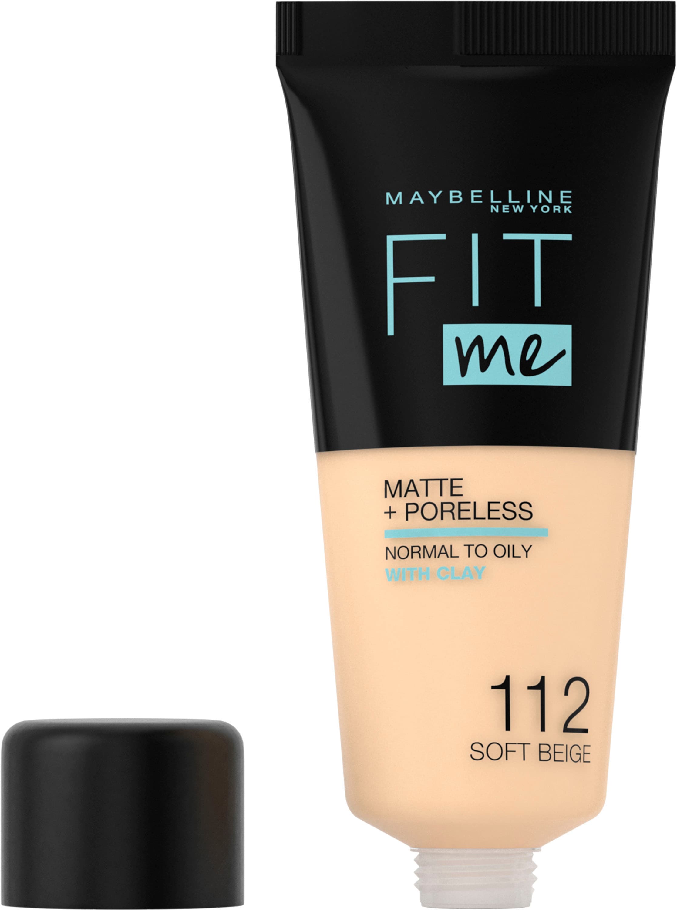 MAYBELLINE NEW YORK Foundation »Fit Me! Matte + Poreless Make-Up«, mit langanhaltender Formel