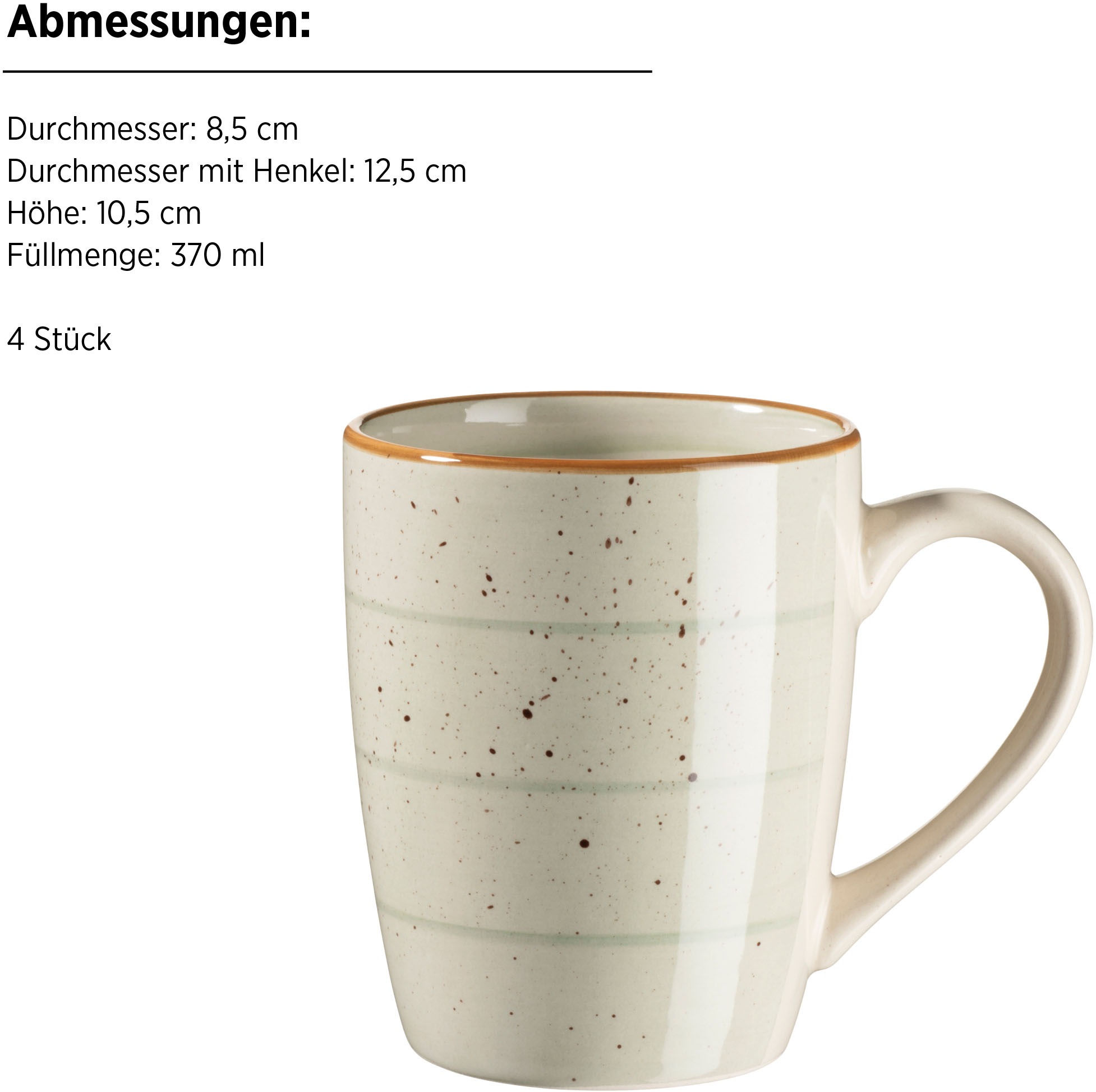 MÄSER Kombiservice »VALMERA, Geschirr Set, Steinzeug«