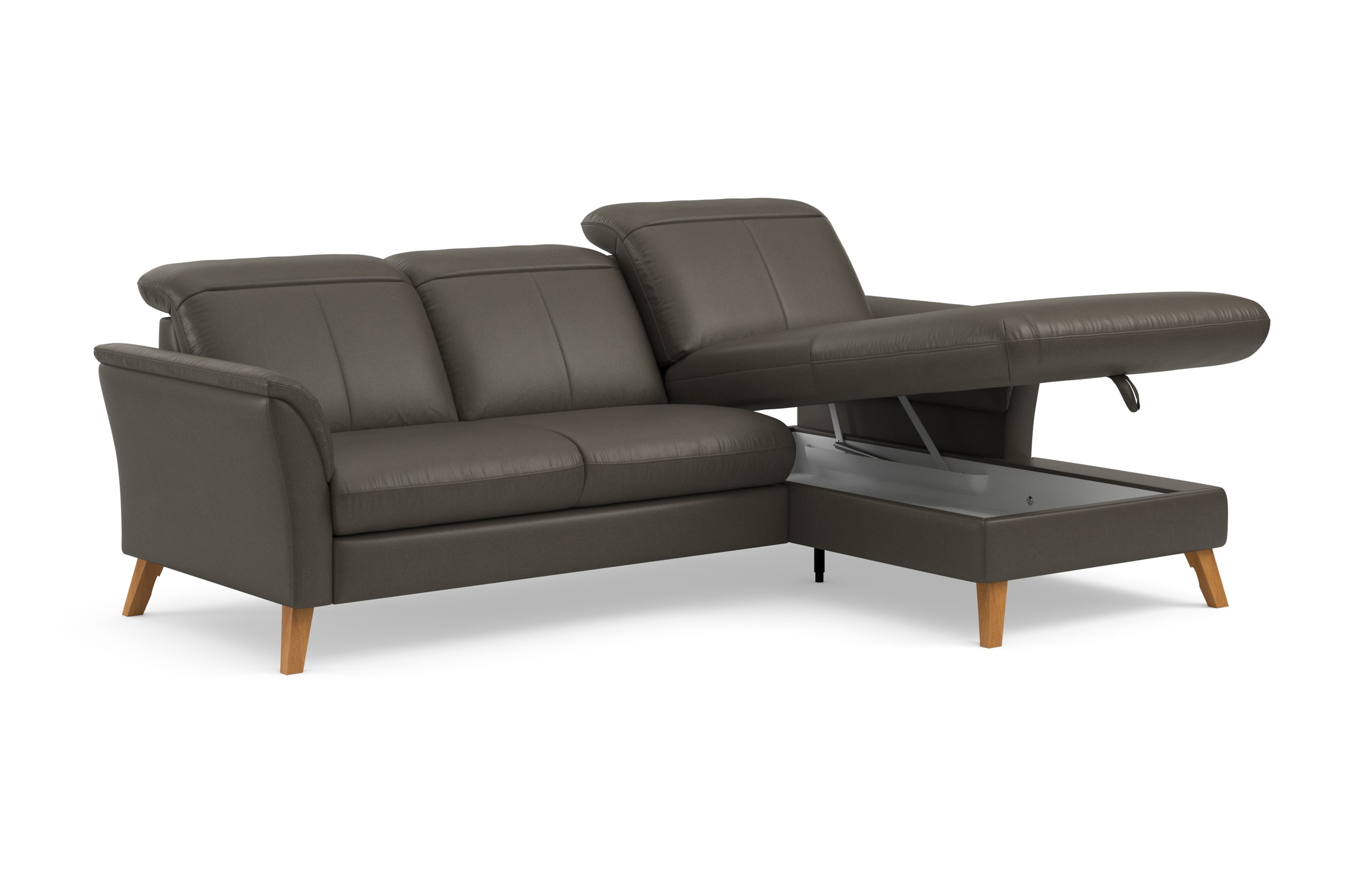 sit&more Ecksofa »Romero L-Form«, wahlweise mit oder ohne Relax-Funktion, Bettfunktion, Bettkasten