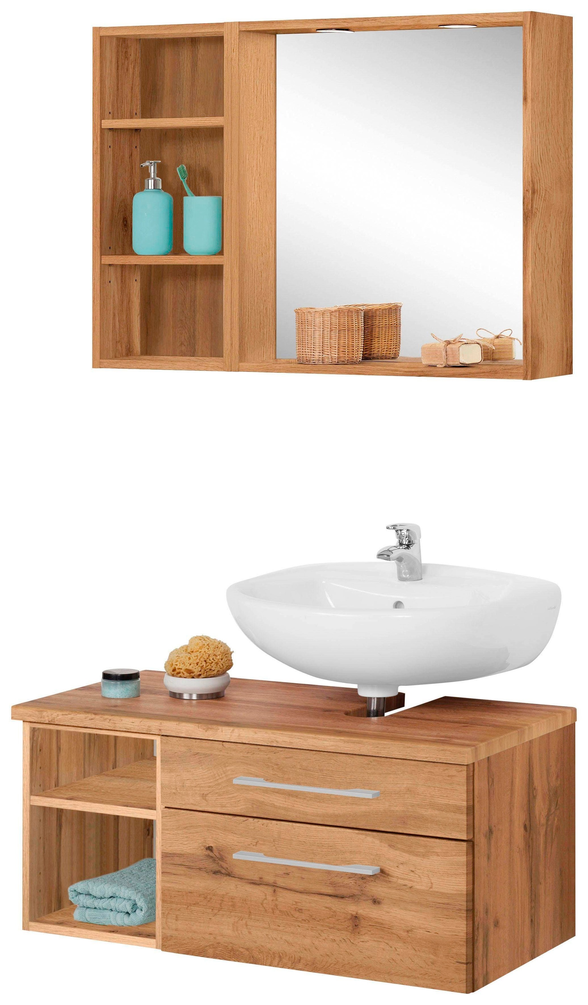 welltime Badmöbel-Set "Davos" 3 Stk. tlg. günstig online kaufen