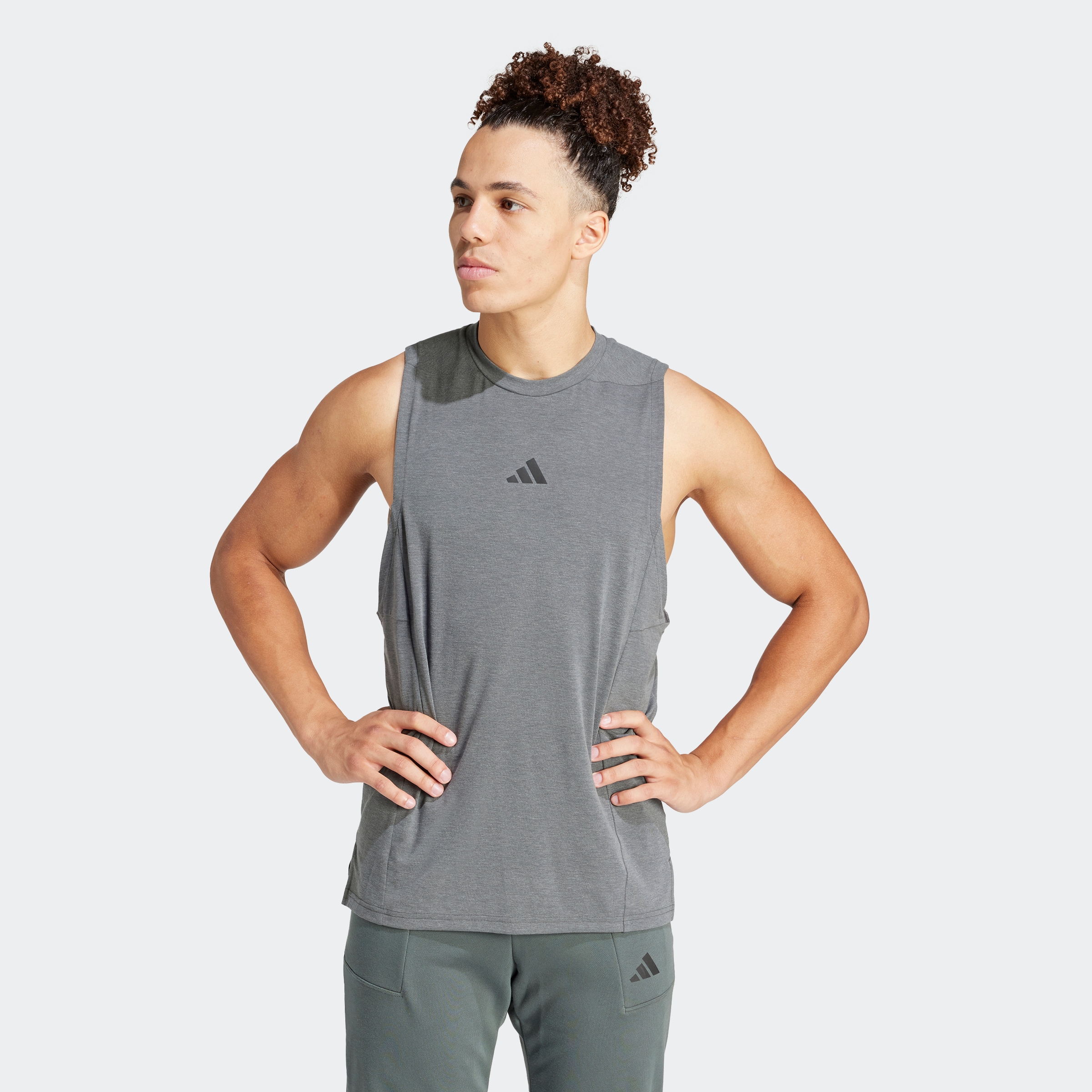 adidas Performance Tanktop "D4T TANK" mit Rundhalsausschnitt, ohne Verschluss, sportlicher Schnitt