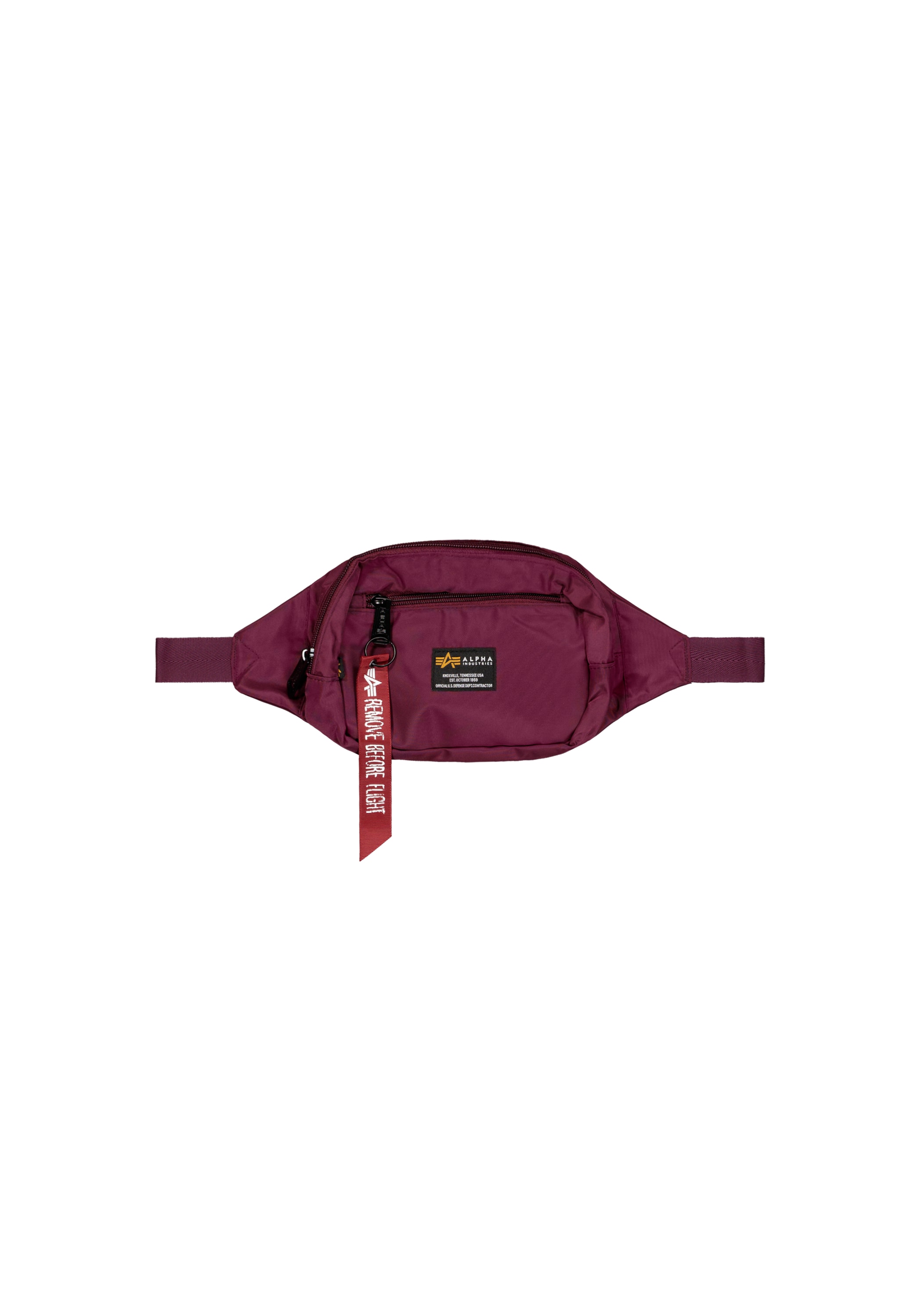 Alpha Industries Crew Waist Bag Burgundy One Size 6