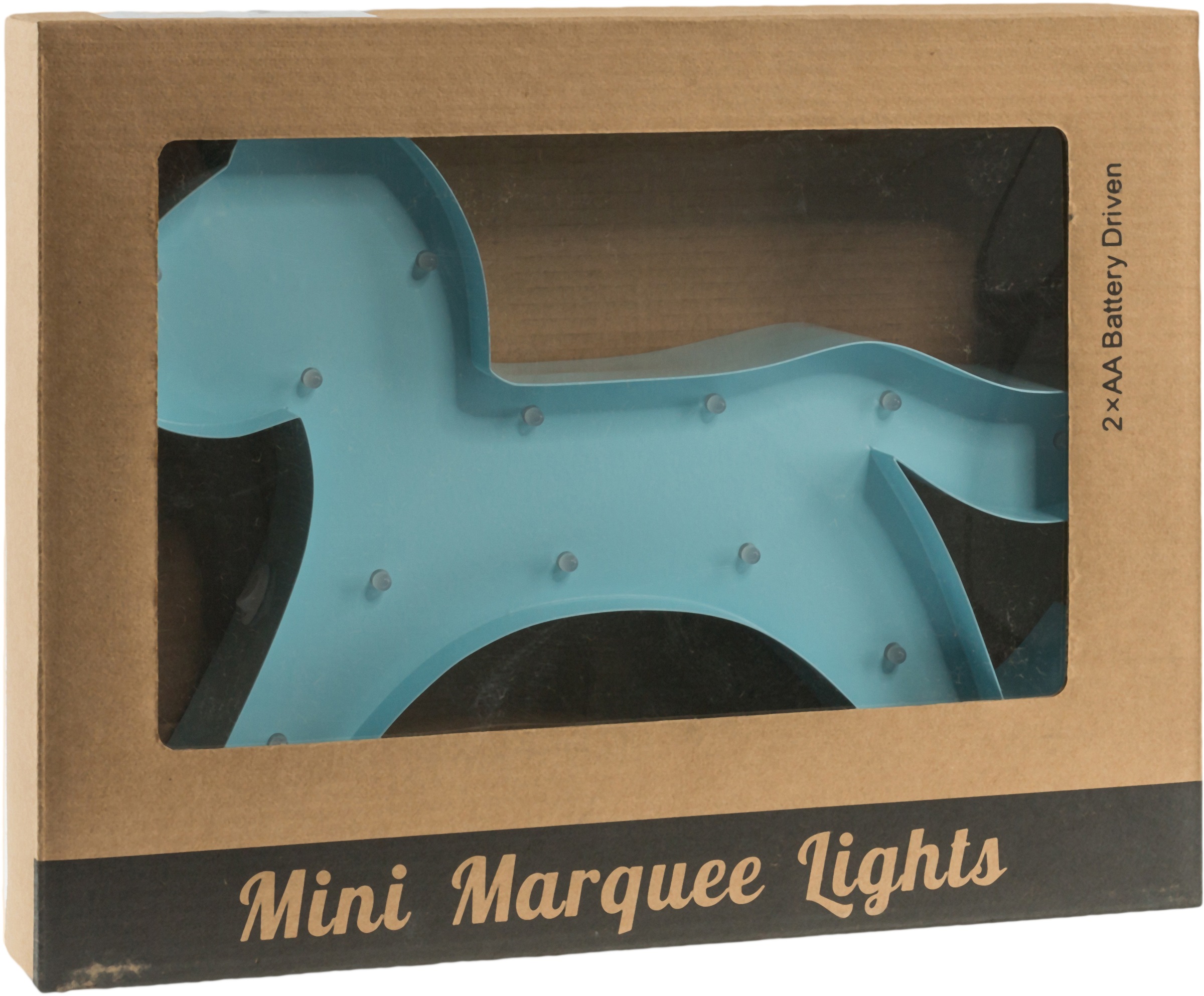 MARQUEE LIGHTS LED Dekolicht »Hobbyhorse«, 19 flammig, Leuchtmittel LED-Modul | LED fest integriert, Wandlampe, Tischlampe Schaukelpferd 19 Leuchtmittel - 31x22 cm