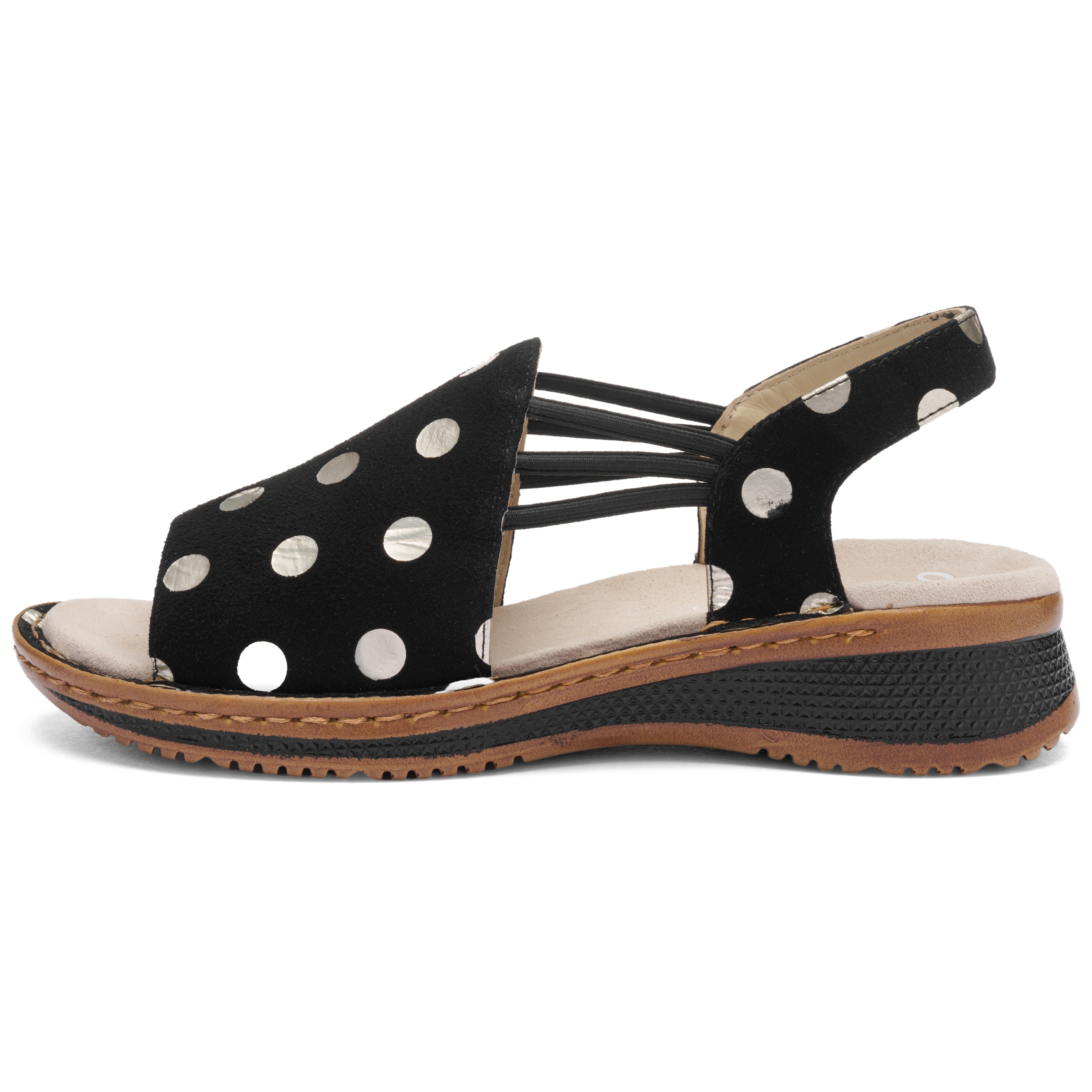 Ara Riemchensandale »HAWAII«  , Sommerschuh, Sandalette, Keilabsatz, mit Stretch-Bänder, G-Weite