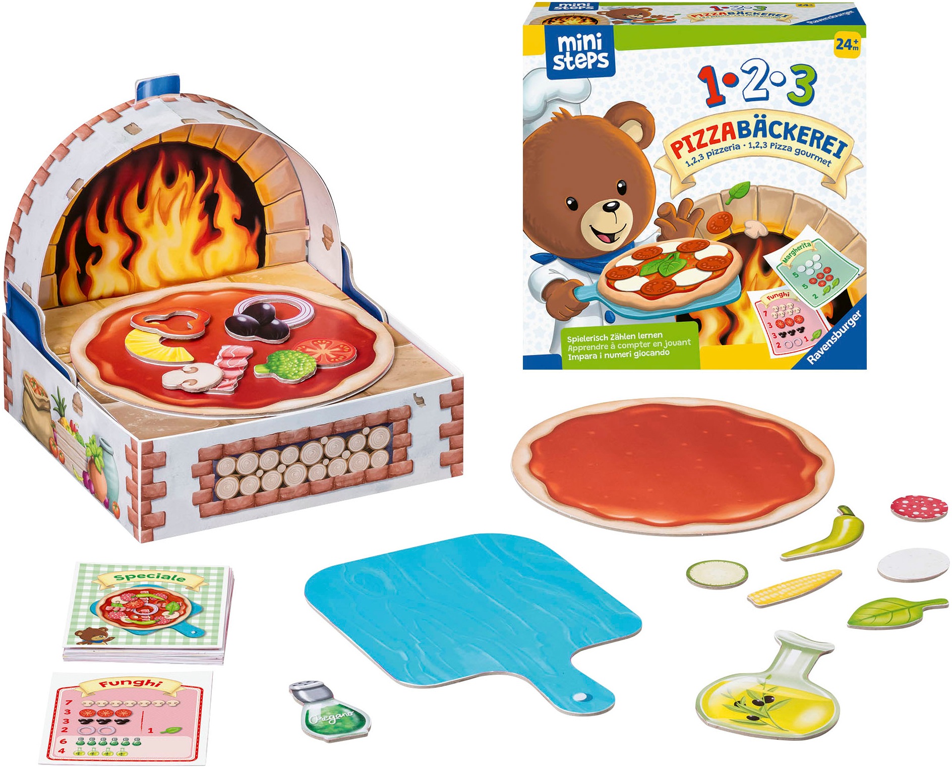 Ravensburger Spiel »1, 2, 3 Pizzabäckerei«, Made in Europe, FSC® - schützt Wald - weltweit