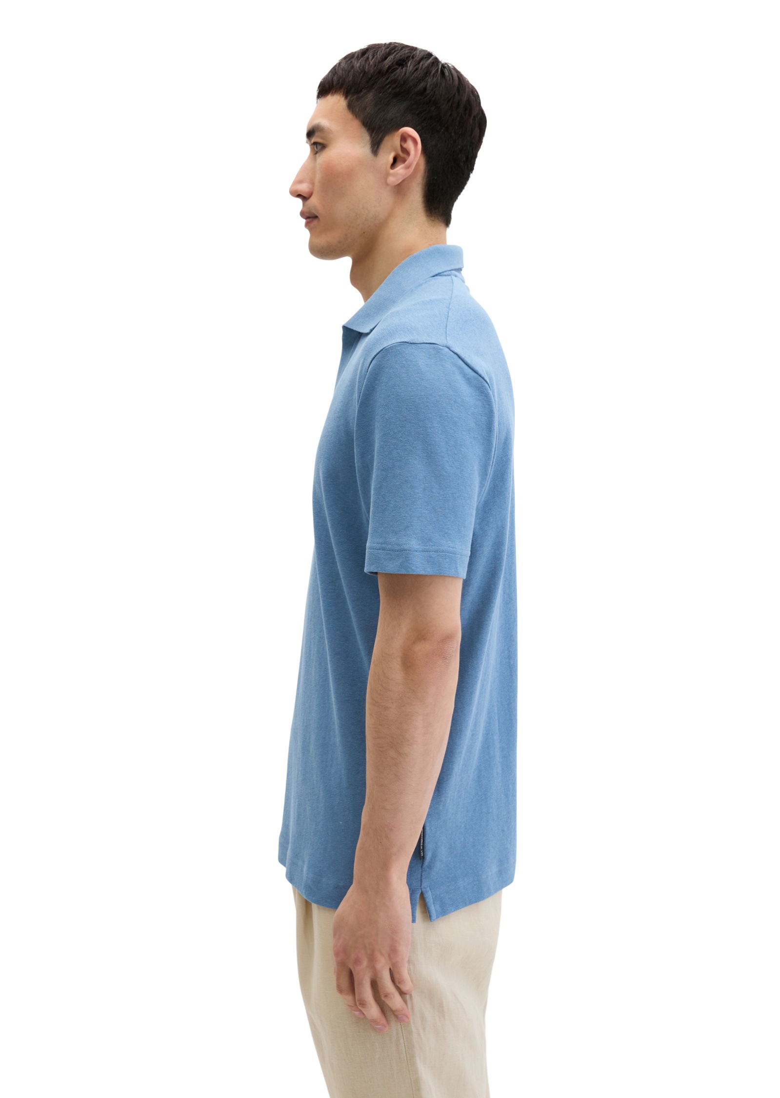 Marc O'Polo Poloshirt »aus Baumwoll-Leinen-Mix«