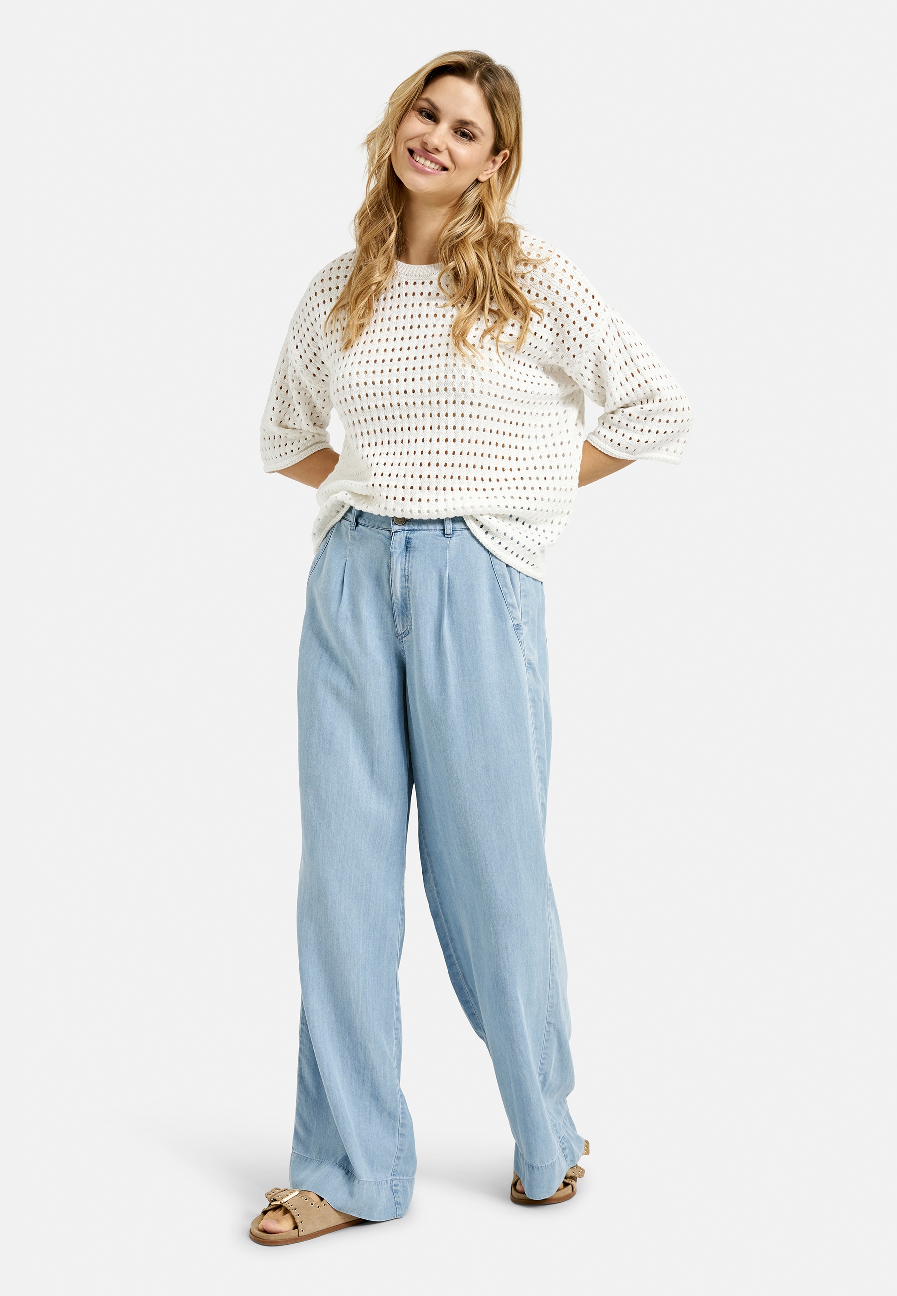 Smith & Soul Kurzarmpullover, mit überschnittenen Schultern