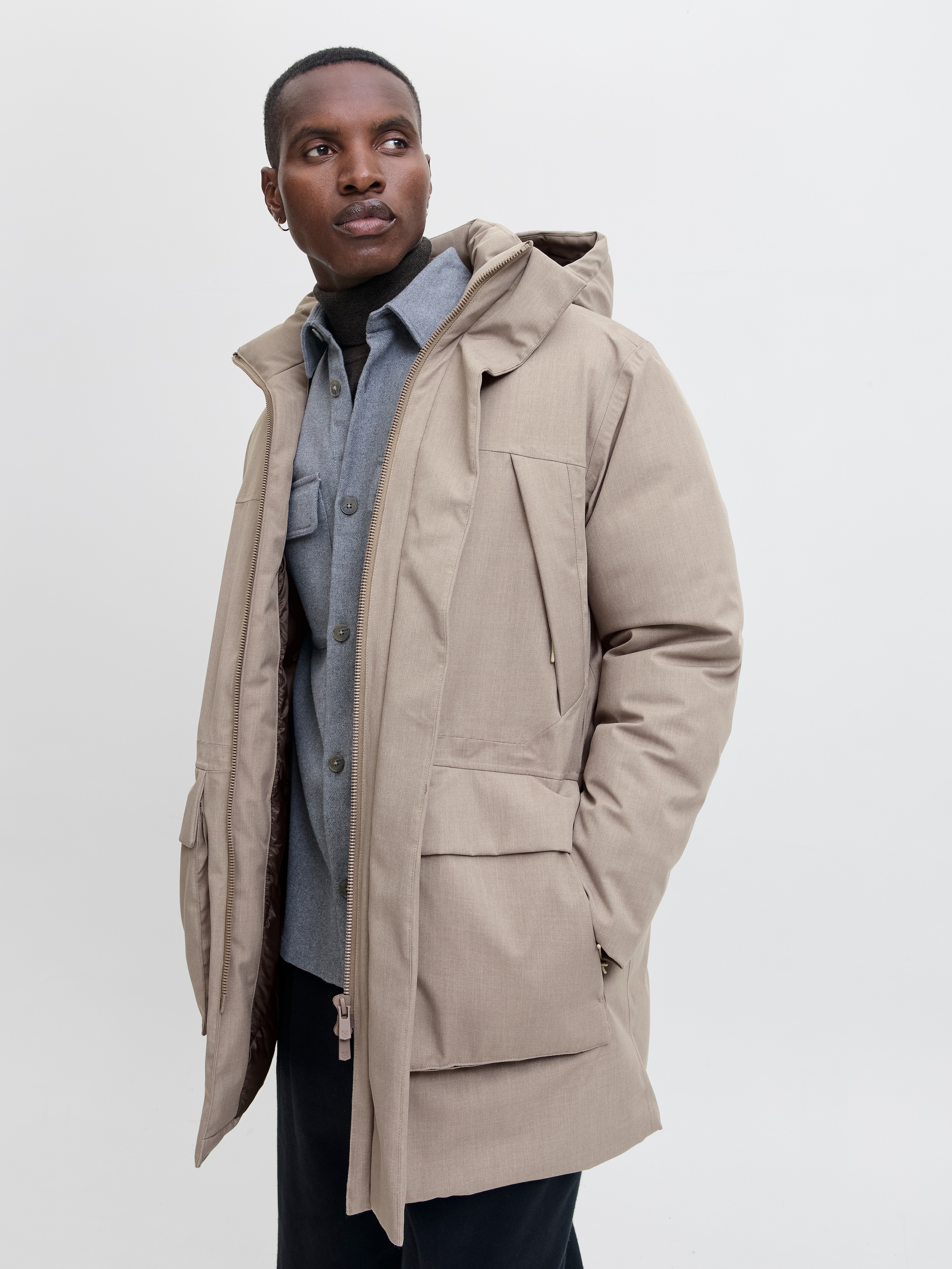 Jack & Jones Parka »JPRCCMOON MELANGE PARKA LN« mit Kapuze