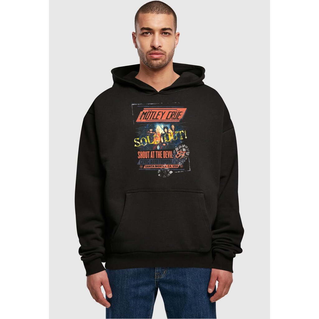 Merchcode Kapuzensweatshirt »Merchcode Herren Motley Crue - SATD Tour Ultra Heavy Hoody«, (1 tlg.)