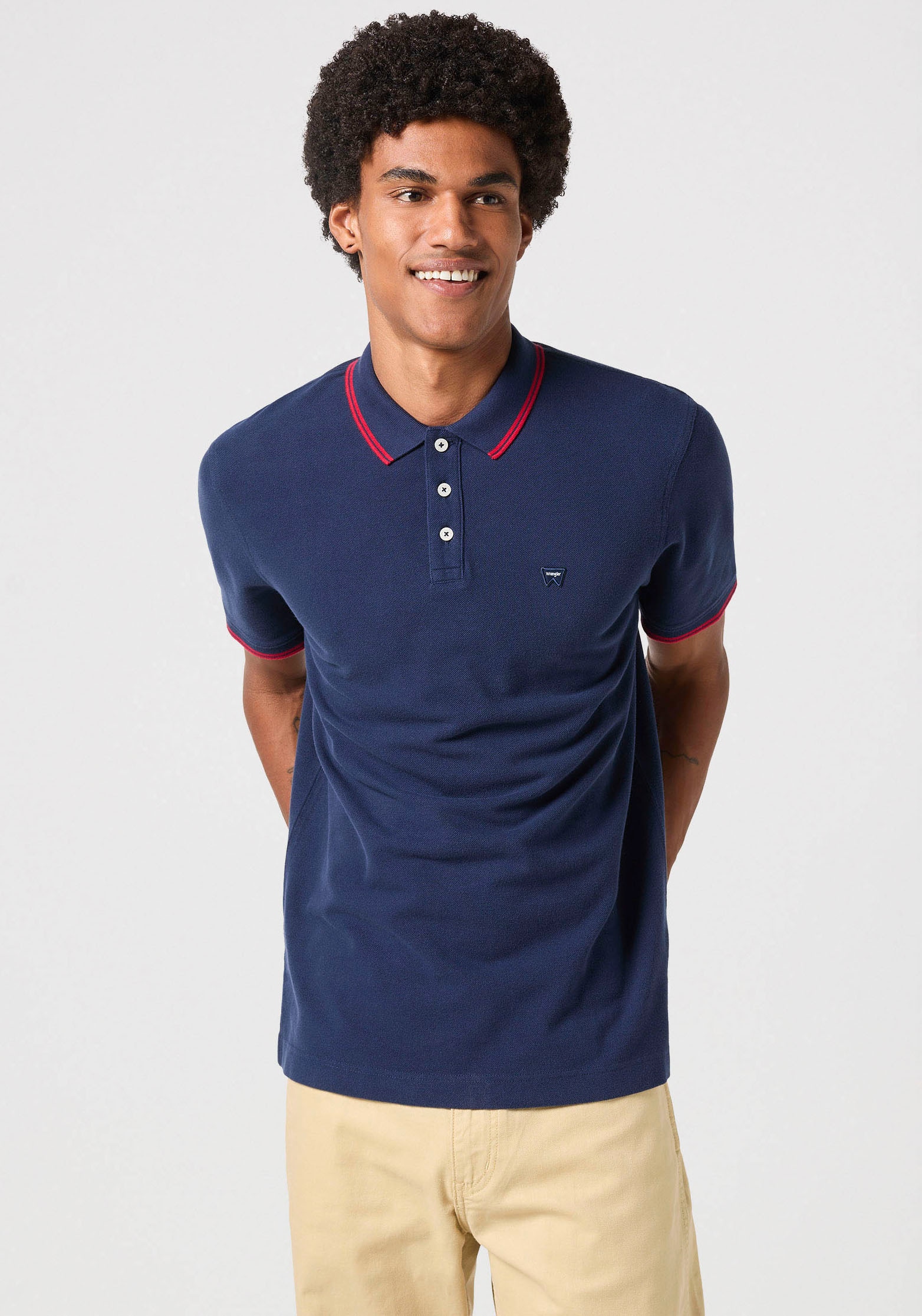 Wrangler Poloshirt "POLO SHIRT", mit Logostickerei auf der Brust