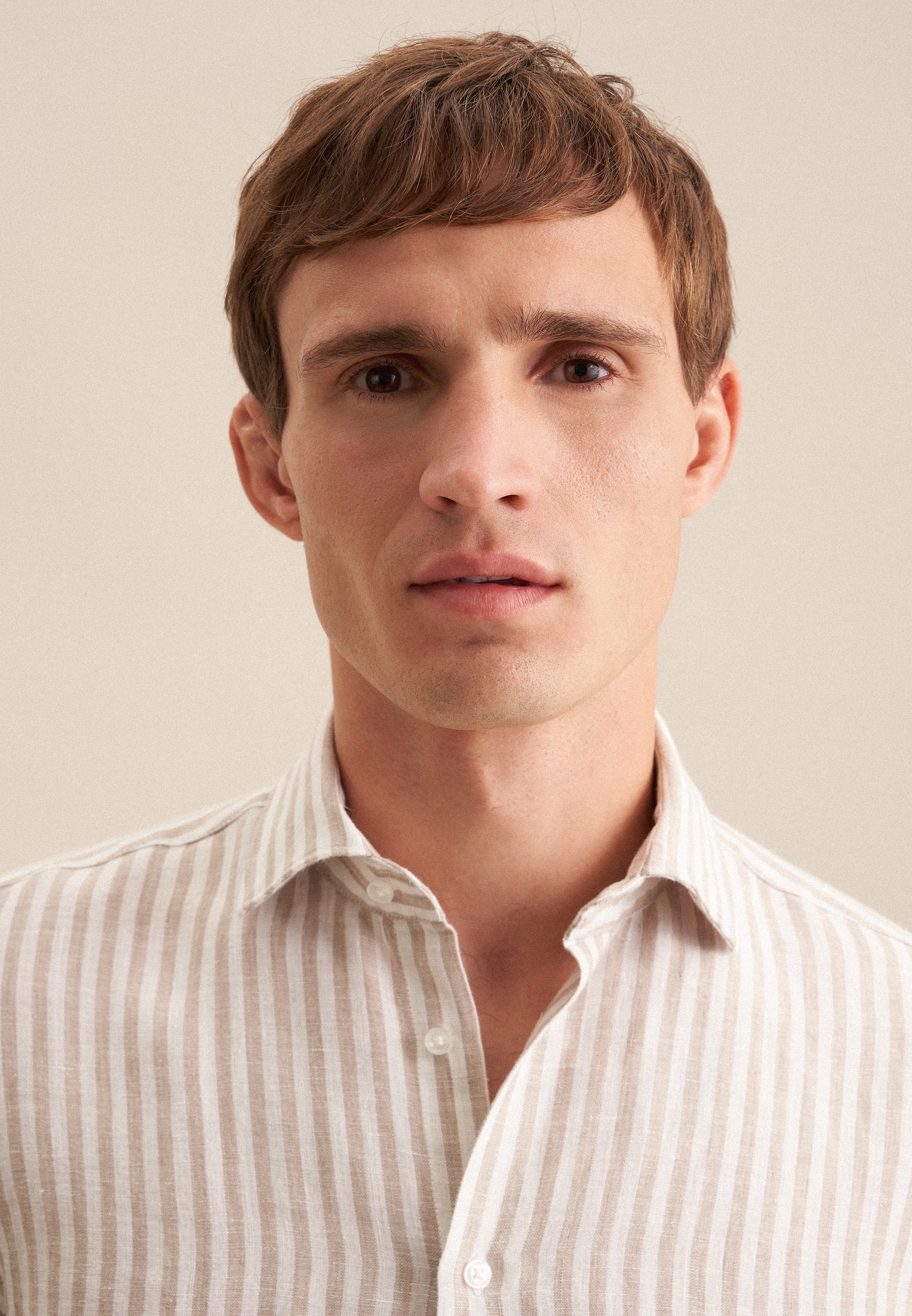 Thumbnail - seidensticker Businesshemd "Shaped" Shaped 1/1 Kentkragen Streifen