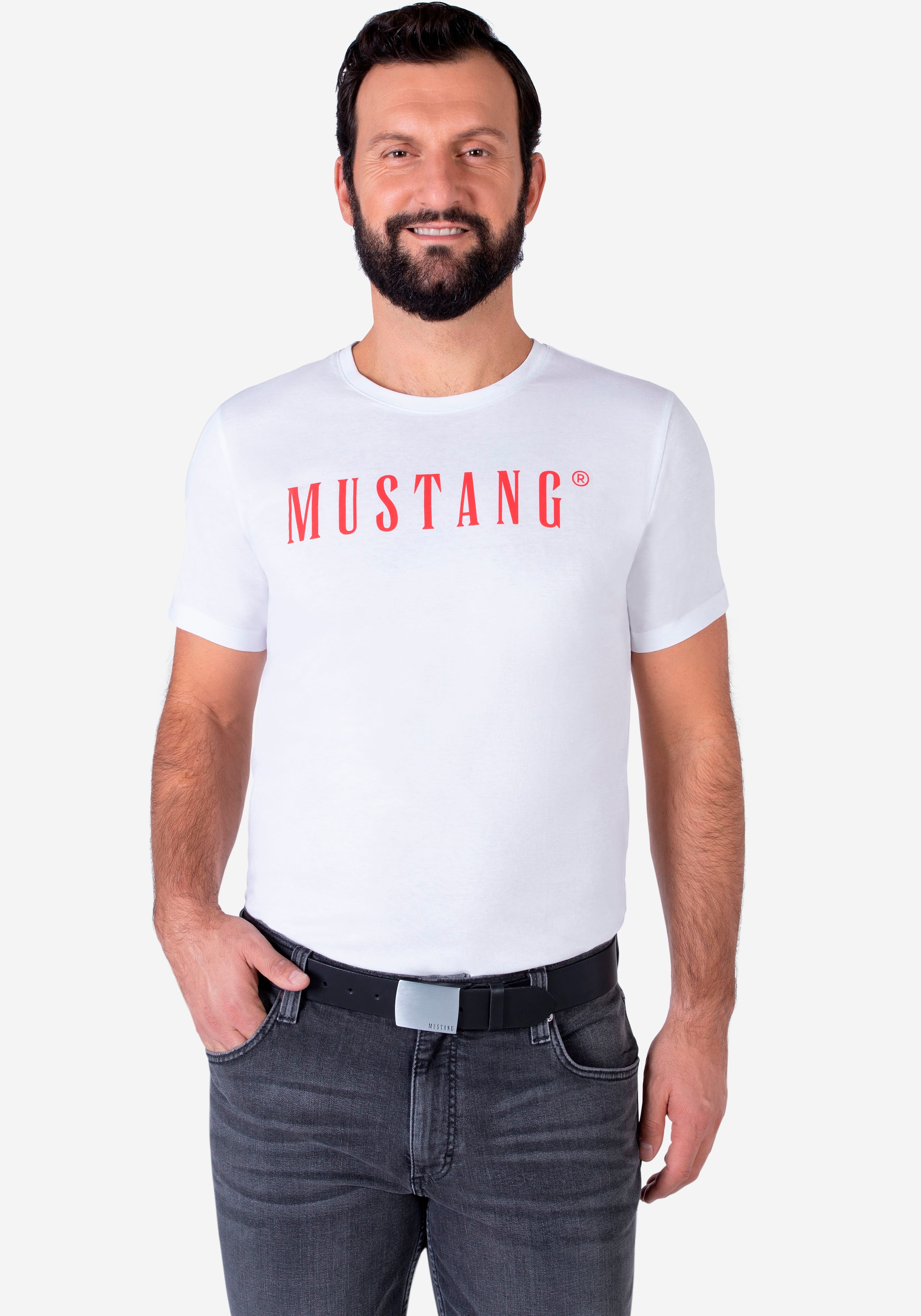 MUSTANG Koppelgürtel, vegetabil gegerbtes Rindleder mit Pull-Up Effekt