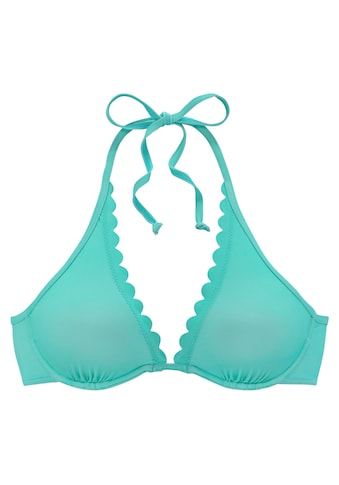 LASCANA Bügel-Bikini-Top »Scallop«, mit gelaserter Wellenkannte kaufen