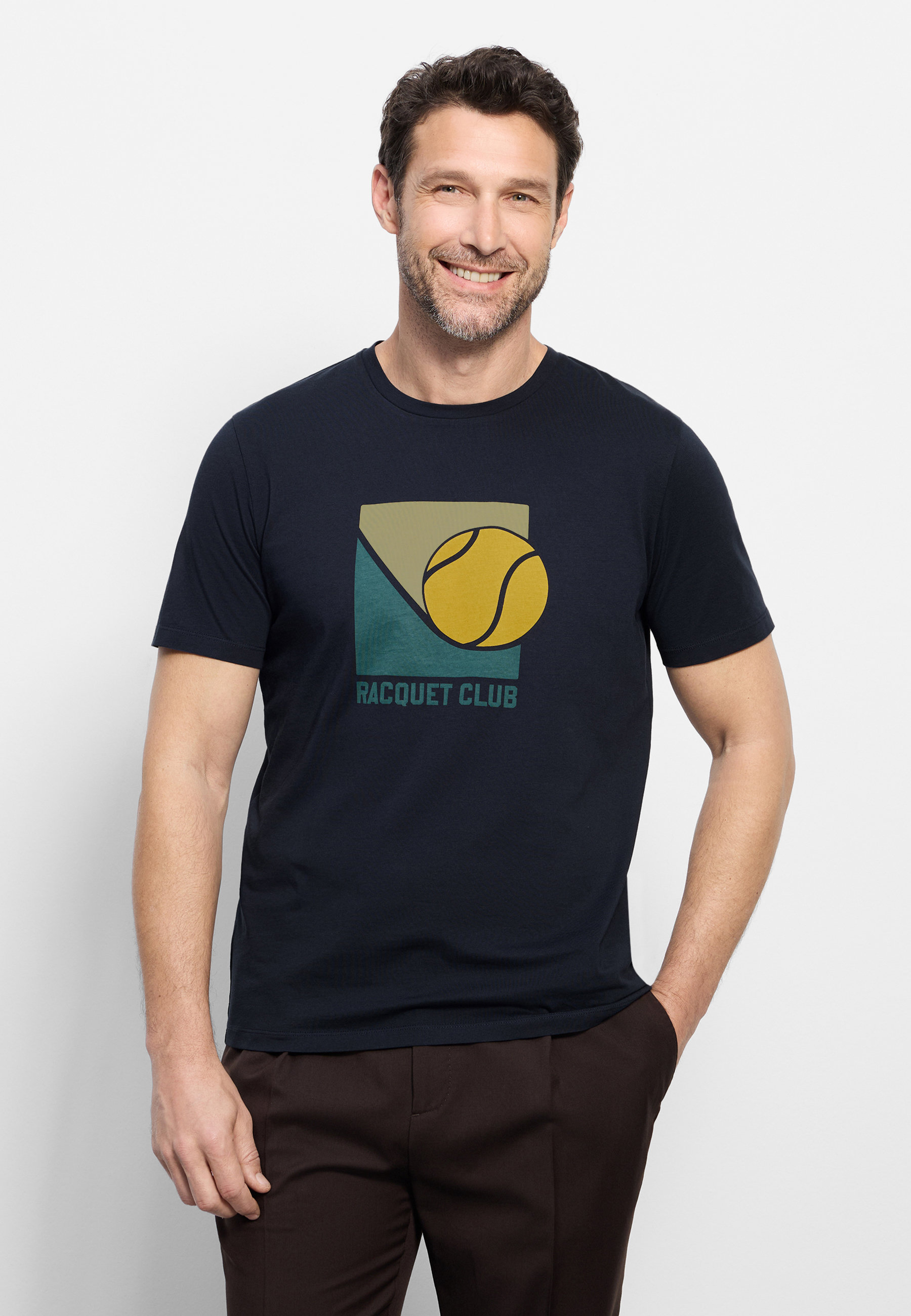 OLYMP T-Shirt "OLYMP Casual Wirk, T-Shirt"