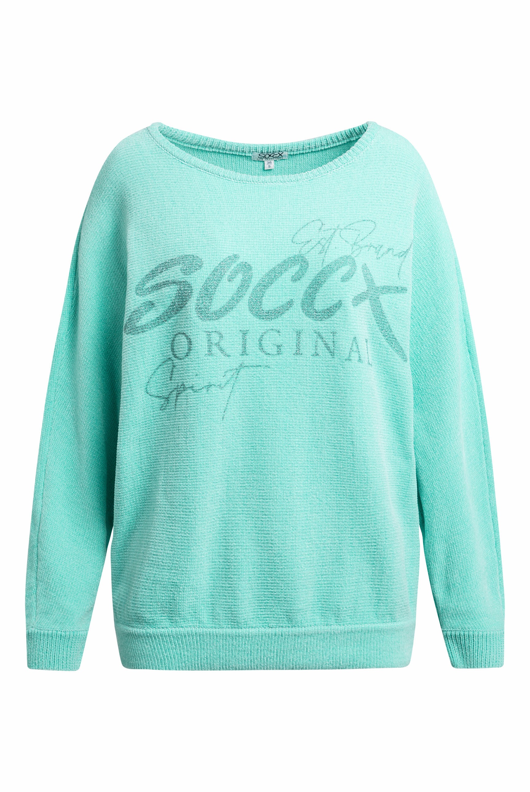 SOCCX Rundhalspullover mit Fledermaus-Ärmeln günstig online kaufen