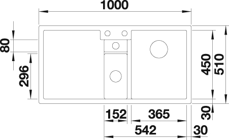 Blanco Granitspüle »COLLECTIS 6 S« aus SILGRANIT®, inkl. Depot-Schale mit Deckel