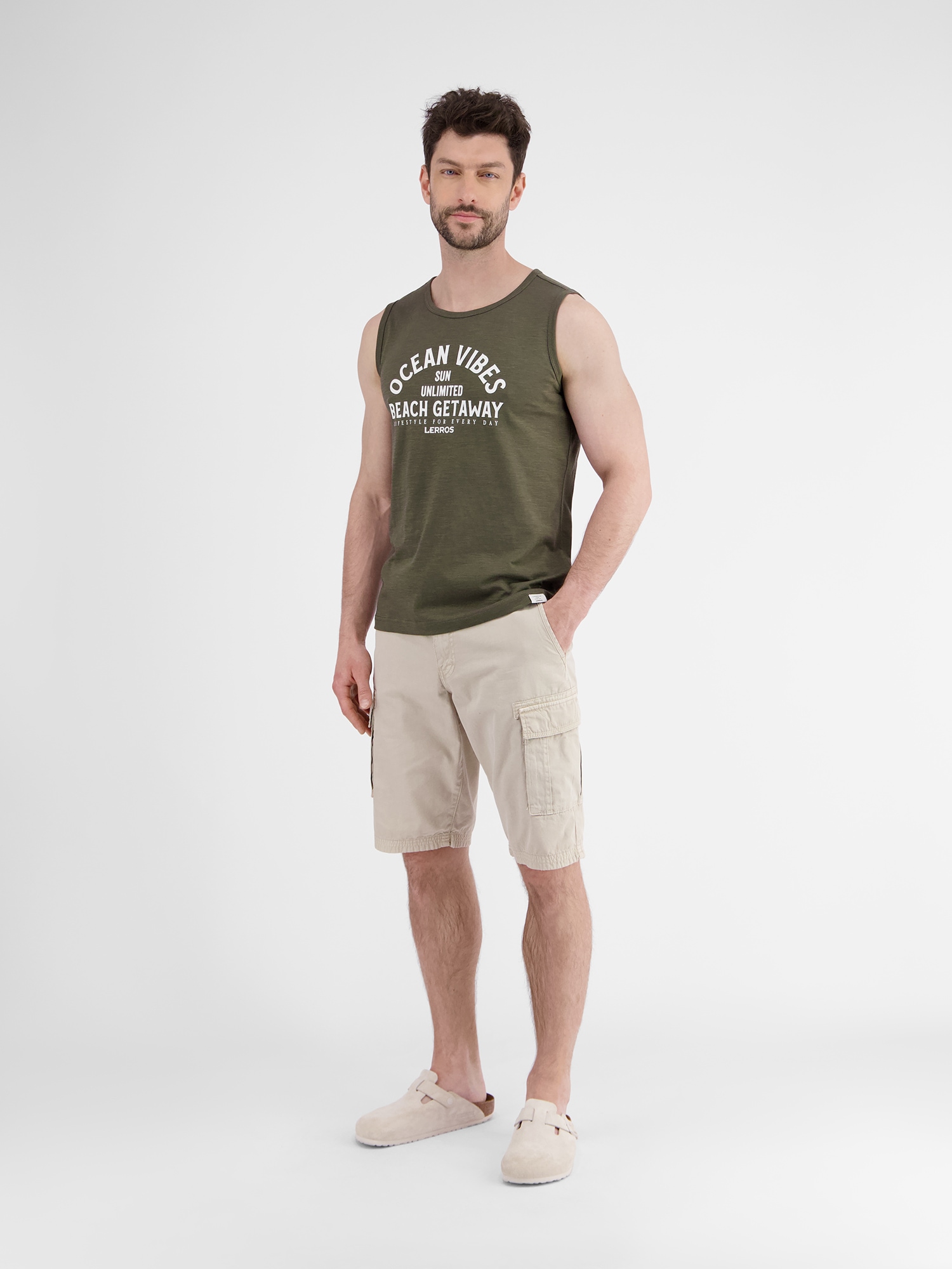 LERROS Muskelshirt »LERROS Herren Tanktop mit Brustprint«