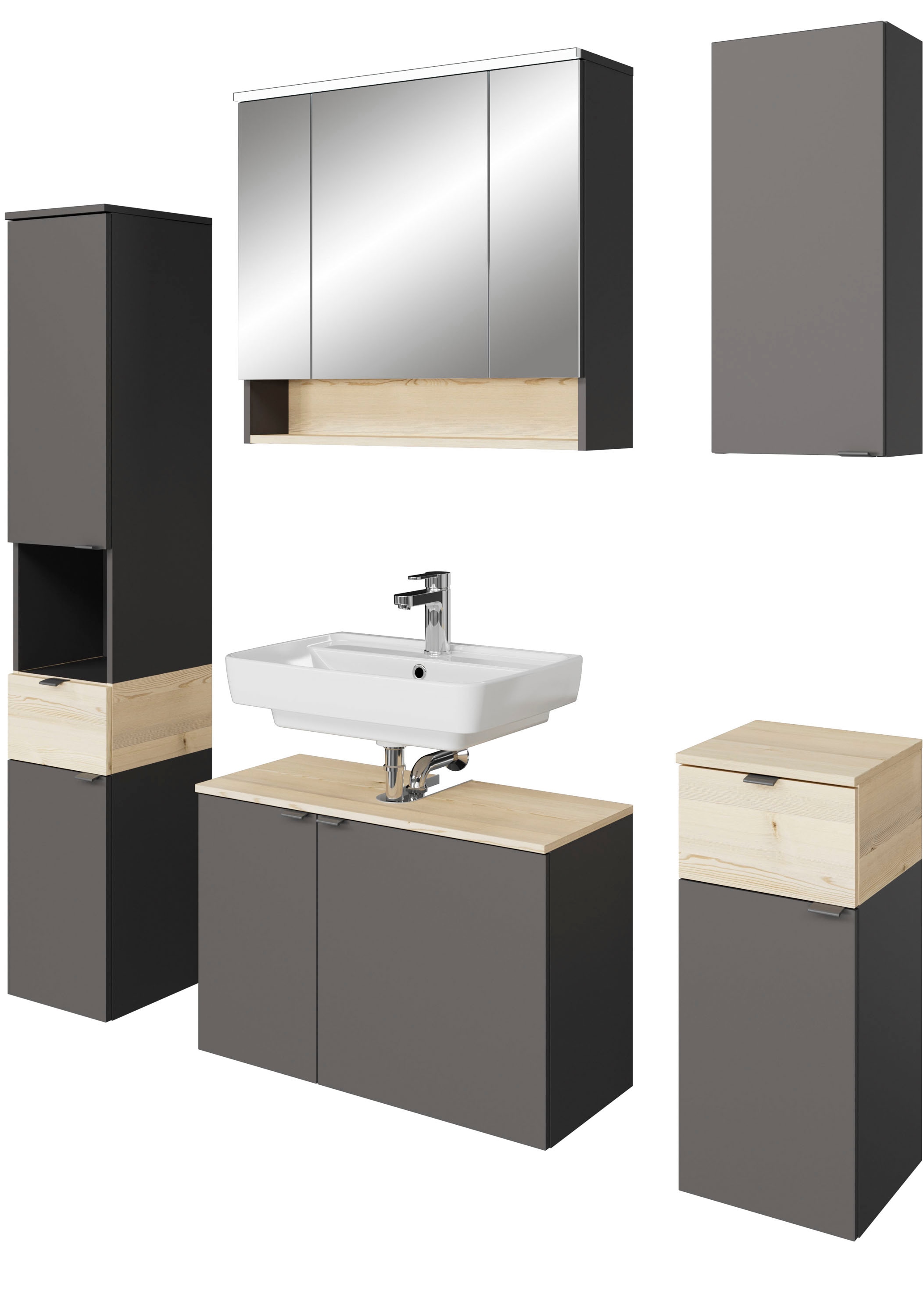 Saphir Badmöbel-Set "Quickset 394" Komplett-Set, 5 Stk. tlg. günstig online kaufen