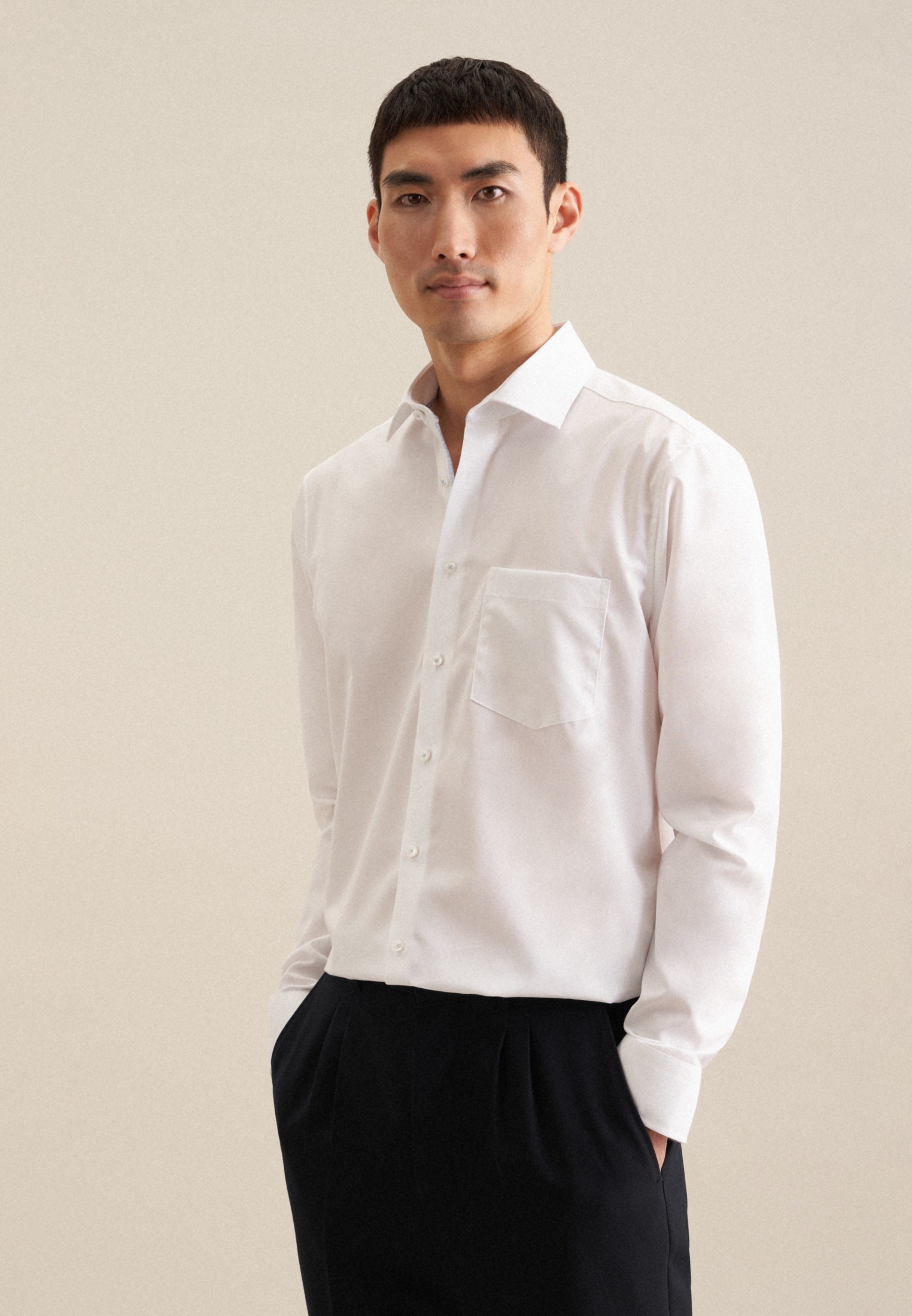 seidensticker Businesshemd "Regular" Regular 1/1 Kentkragen Uni günstig online kaufen