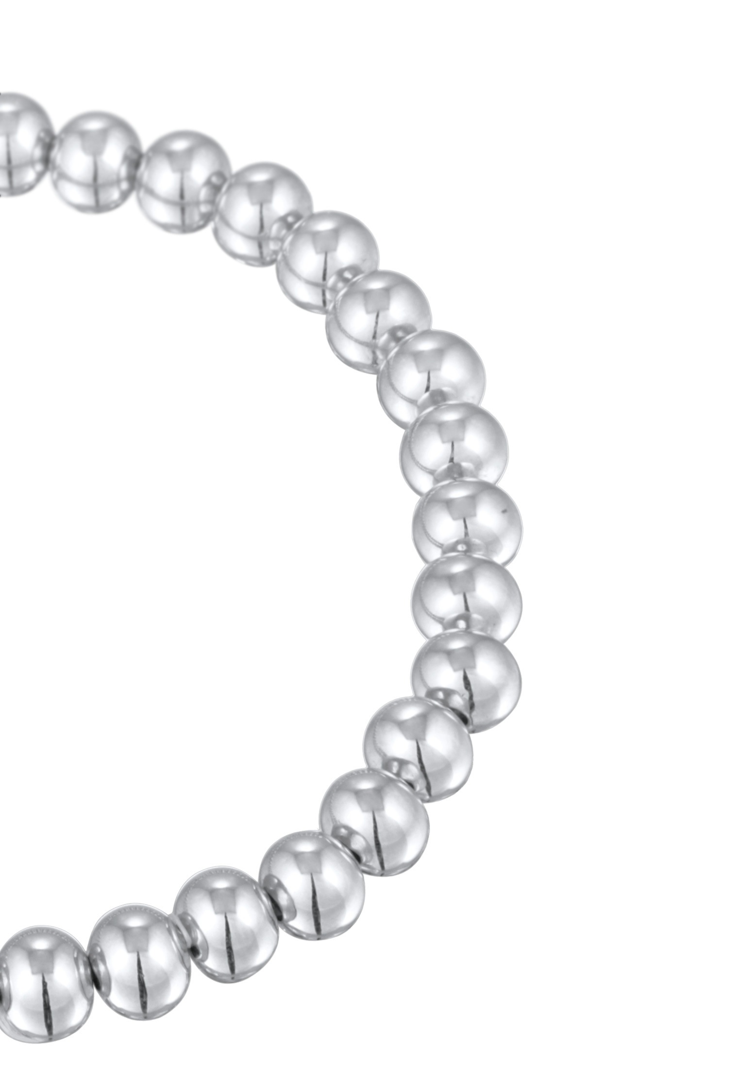 Elli Armketten Set »Armband Kugel Perlen Messing Silberfarben«