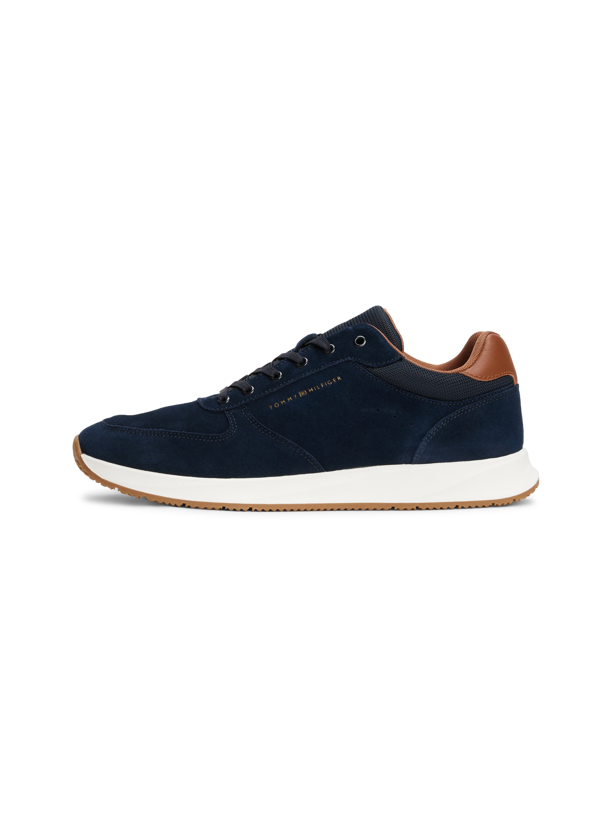 Tommy Hilfiger Sneaker »PREMIUM SUEDE HYBRID«, Freizeitschuh, Halbschuh, Schnürschuh, weiche Schaftrand-Polsterung
