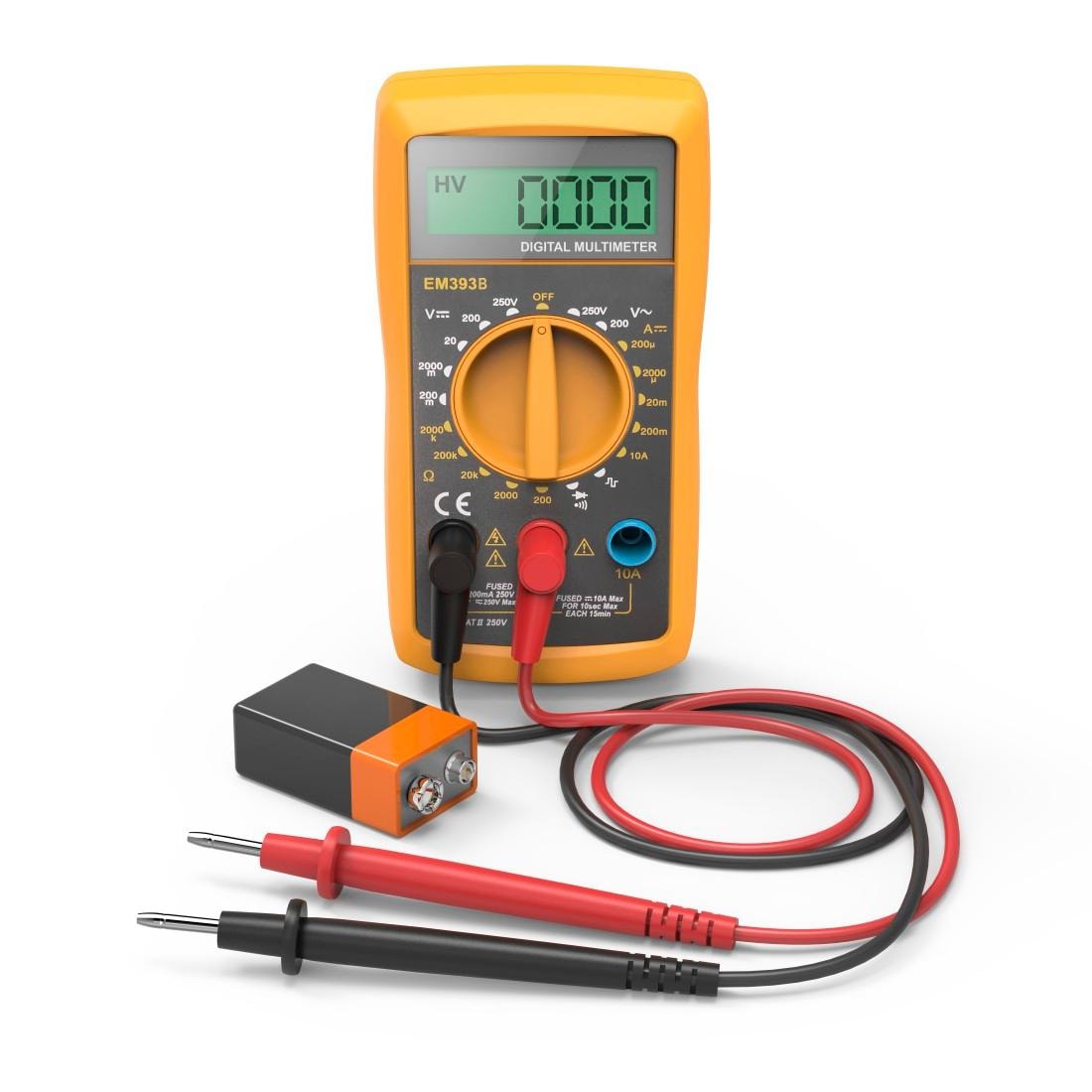 Hama Multimeter »Digitalmultimeter zum Messen von Spannung, Strom und Widerstand, 300V«