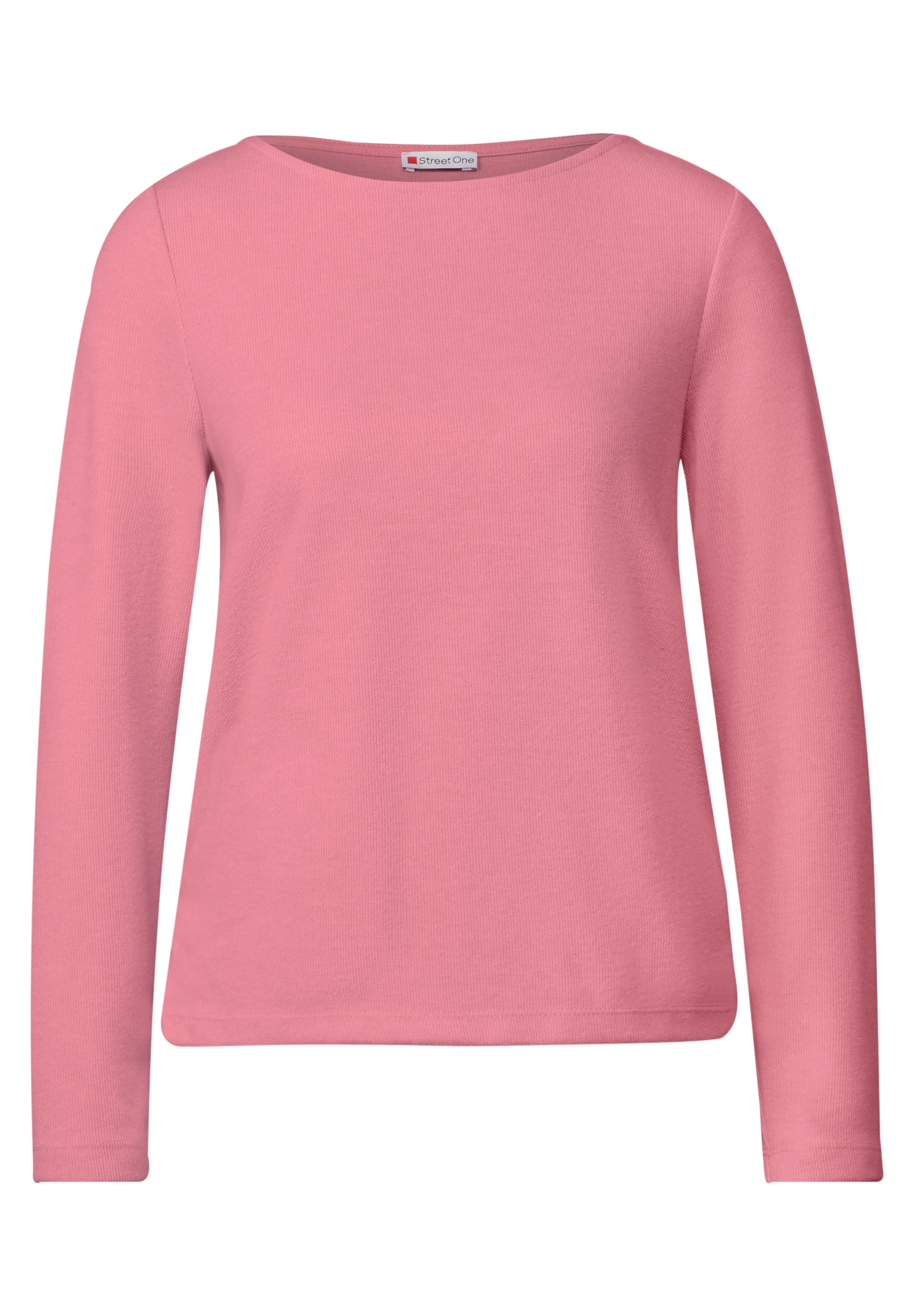 STREET ONE Langarmshirt, aus softem Materialmix