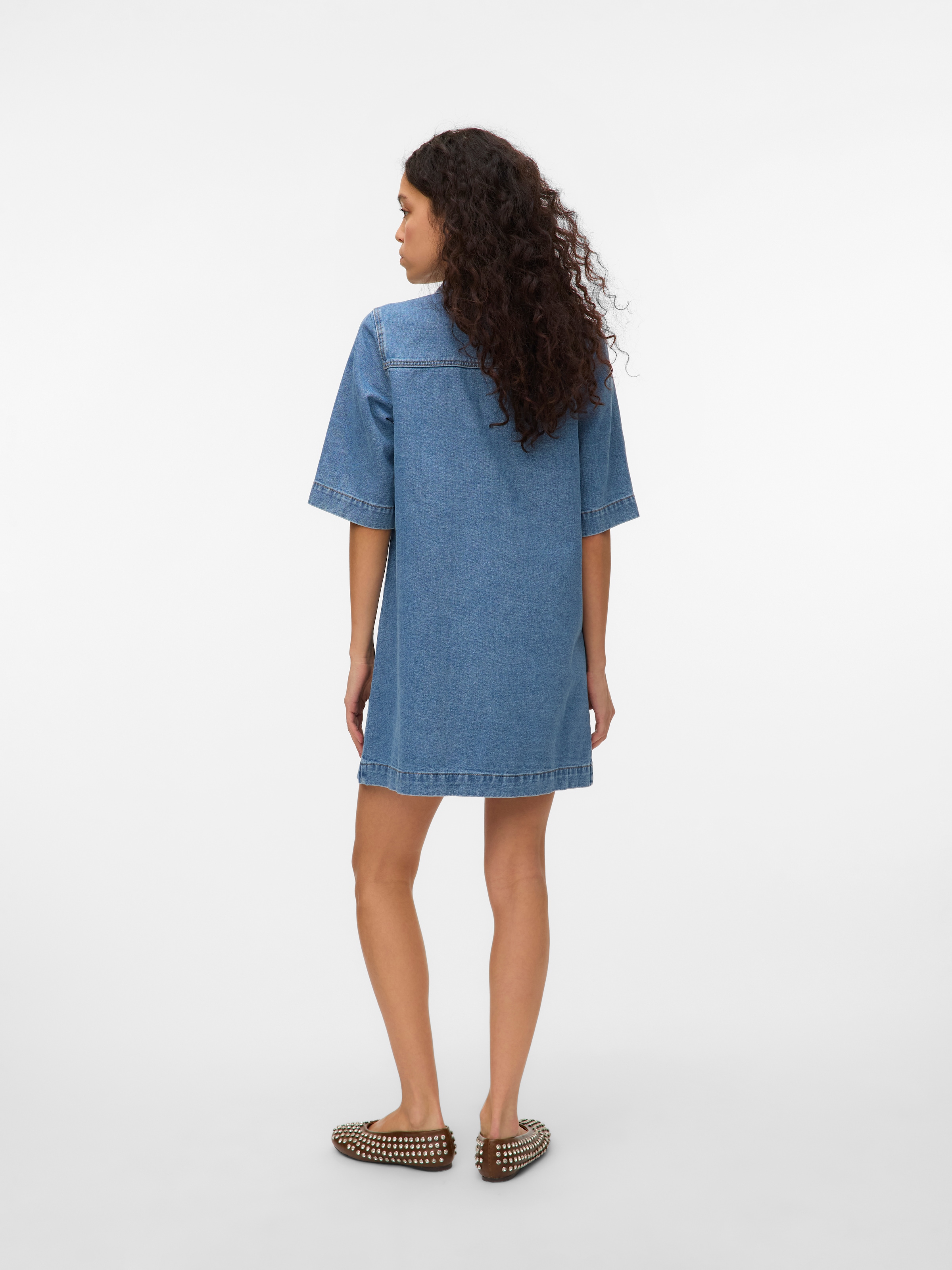 Vero Moda Jeanskleid »VMFENJA 2/4 SHORT DENIM DRESS GA NOOS«