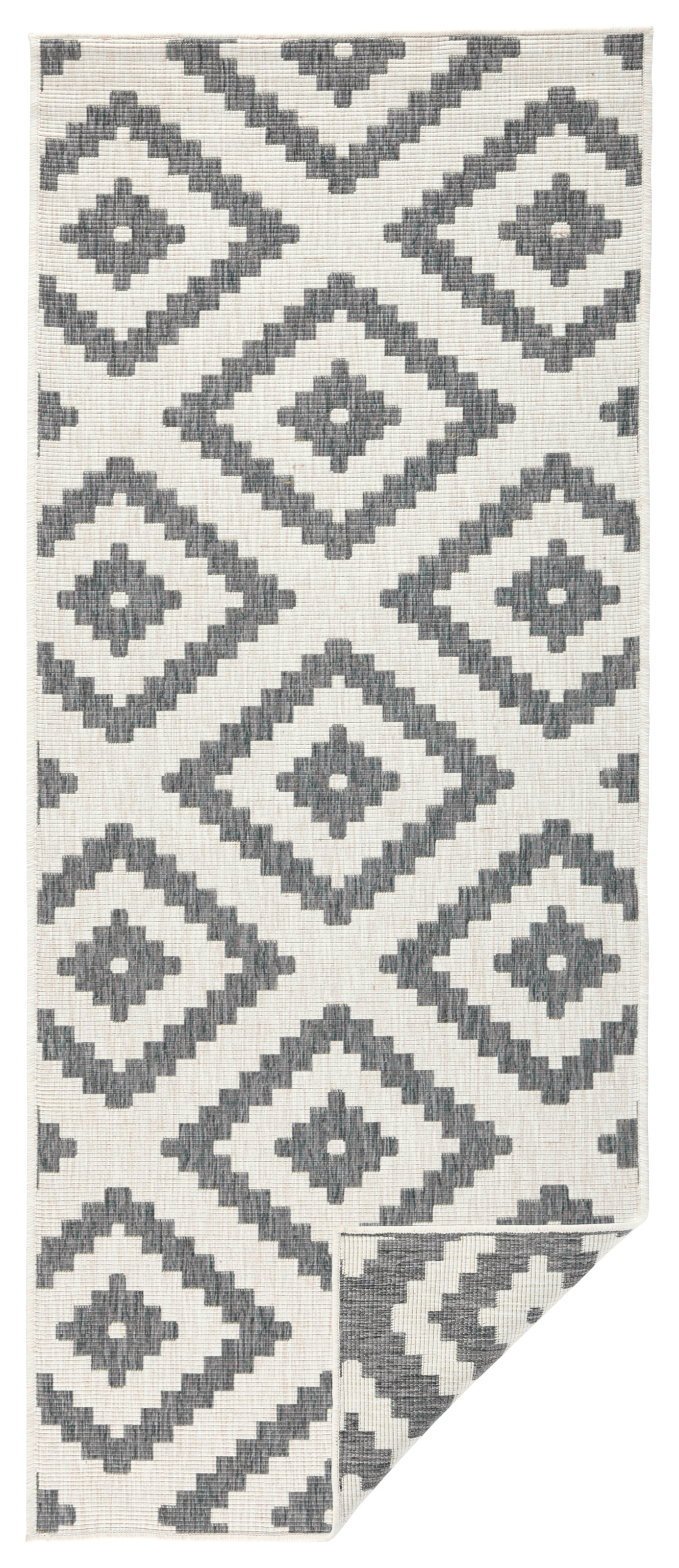 Hanse Home Malta Reversible Rug Gray/Cream 80x350 cm 2