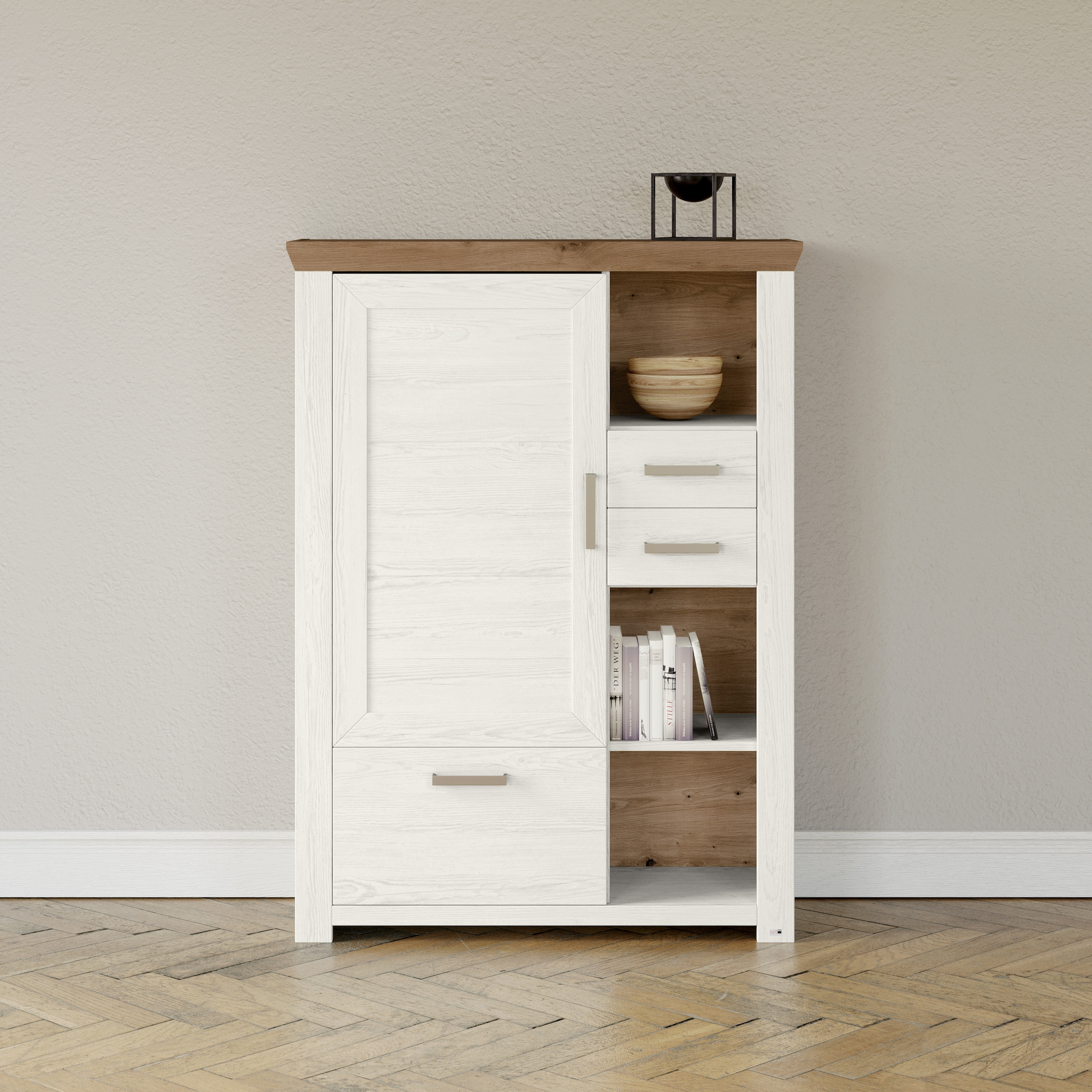 set one by Musterring Highboard "York" Typ 25 und 26, in 3 Farbvarianten, B günstig online kaufen