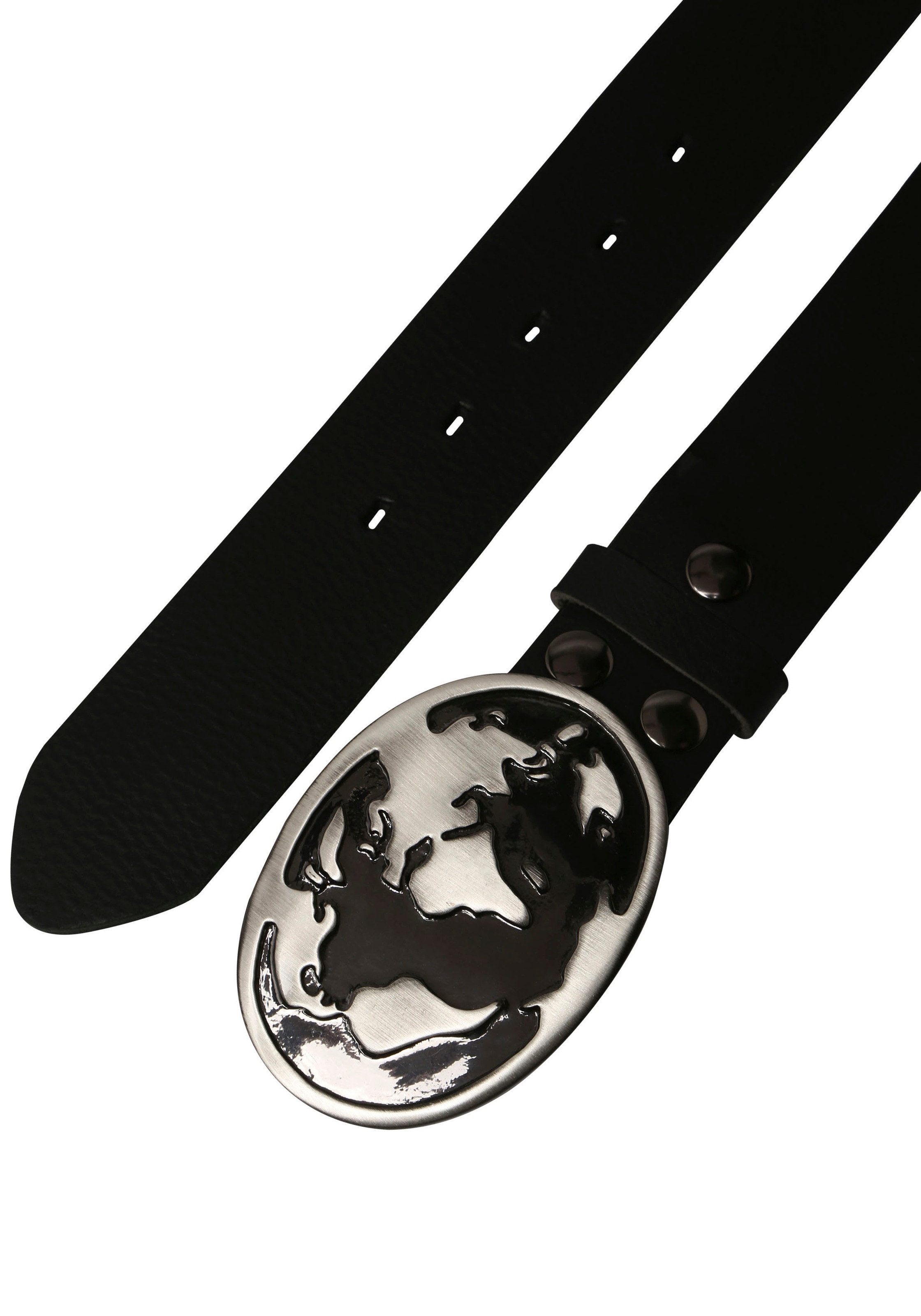 Rettungsring Gürtel Koppelgürtel mit austauschbarer Schließe Welt schwarz/s günstig online kaufen