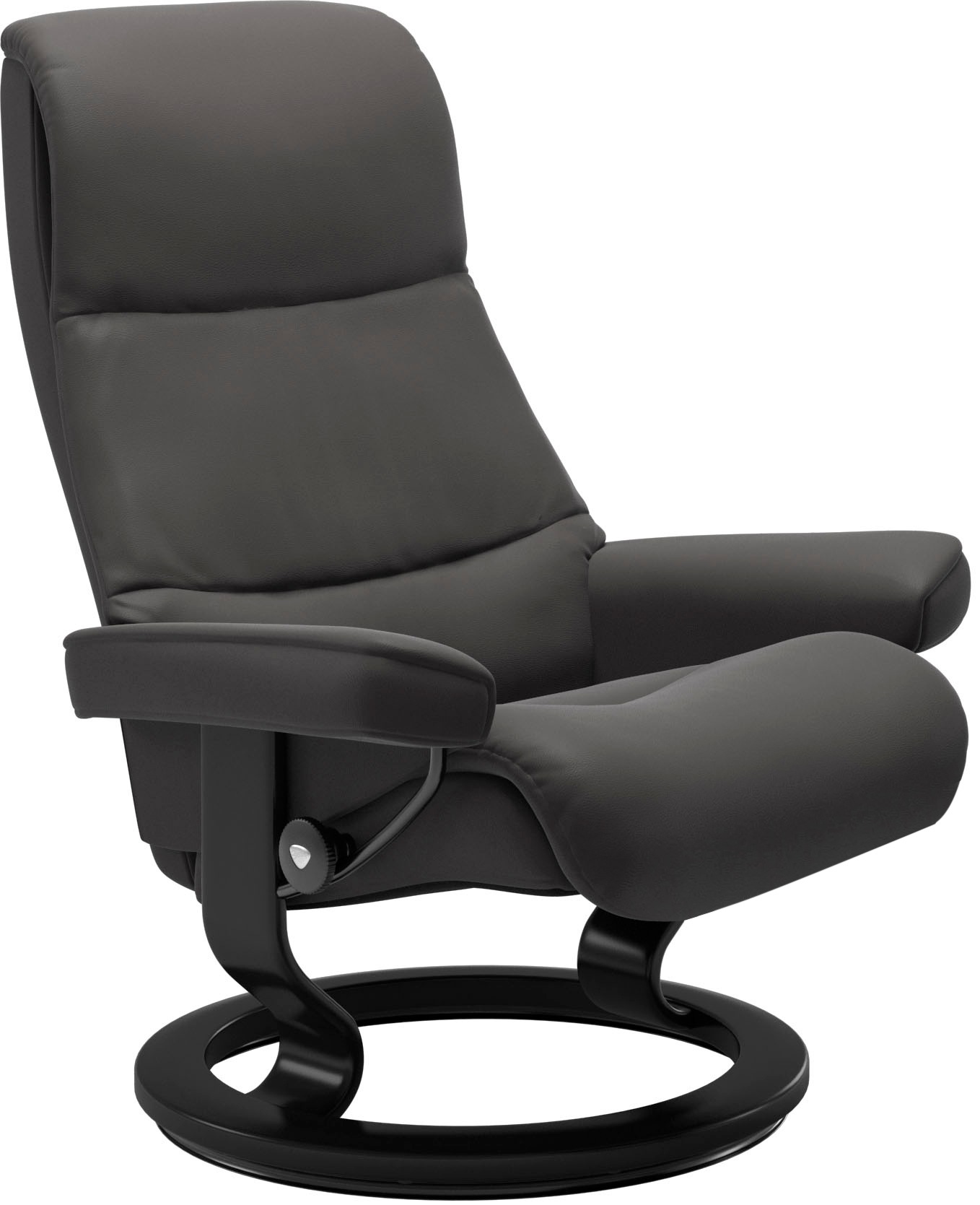 Stressless® Relaxsessel »View«, (Set, Relaxsessel mit Hocker), mit Classic Base, Größe S,Gestell Schwarz