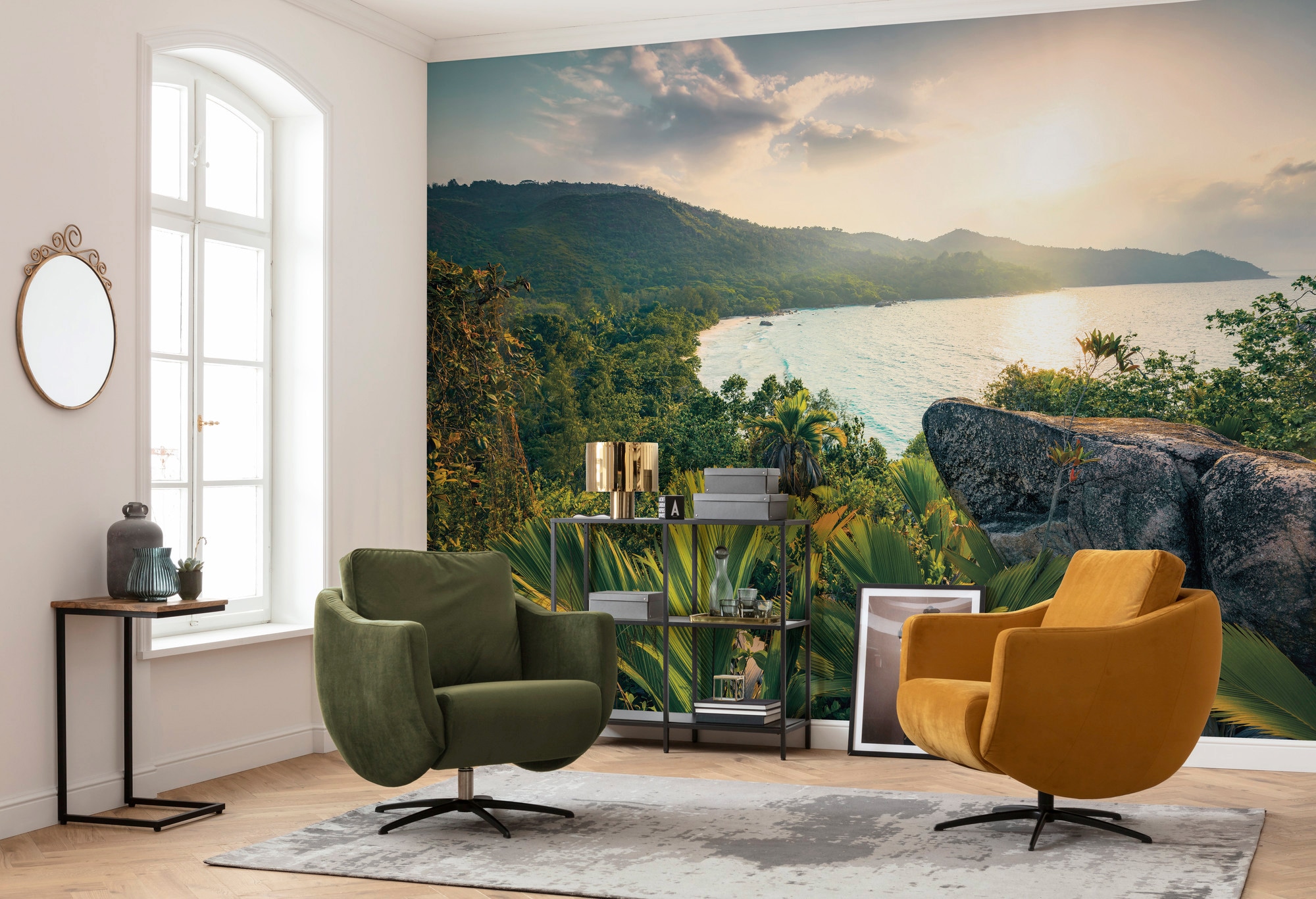 Komar Vliestapete »Digitaldruck Vlies -  Golden Air - Größe 450 x 280 cm« bedruckt glatt Wohnzimmer, Schlafzimmer