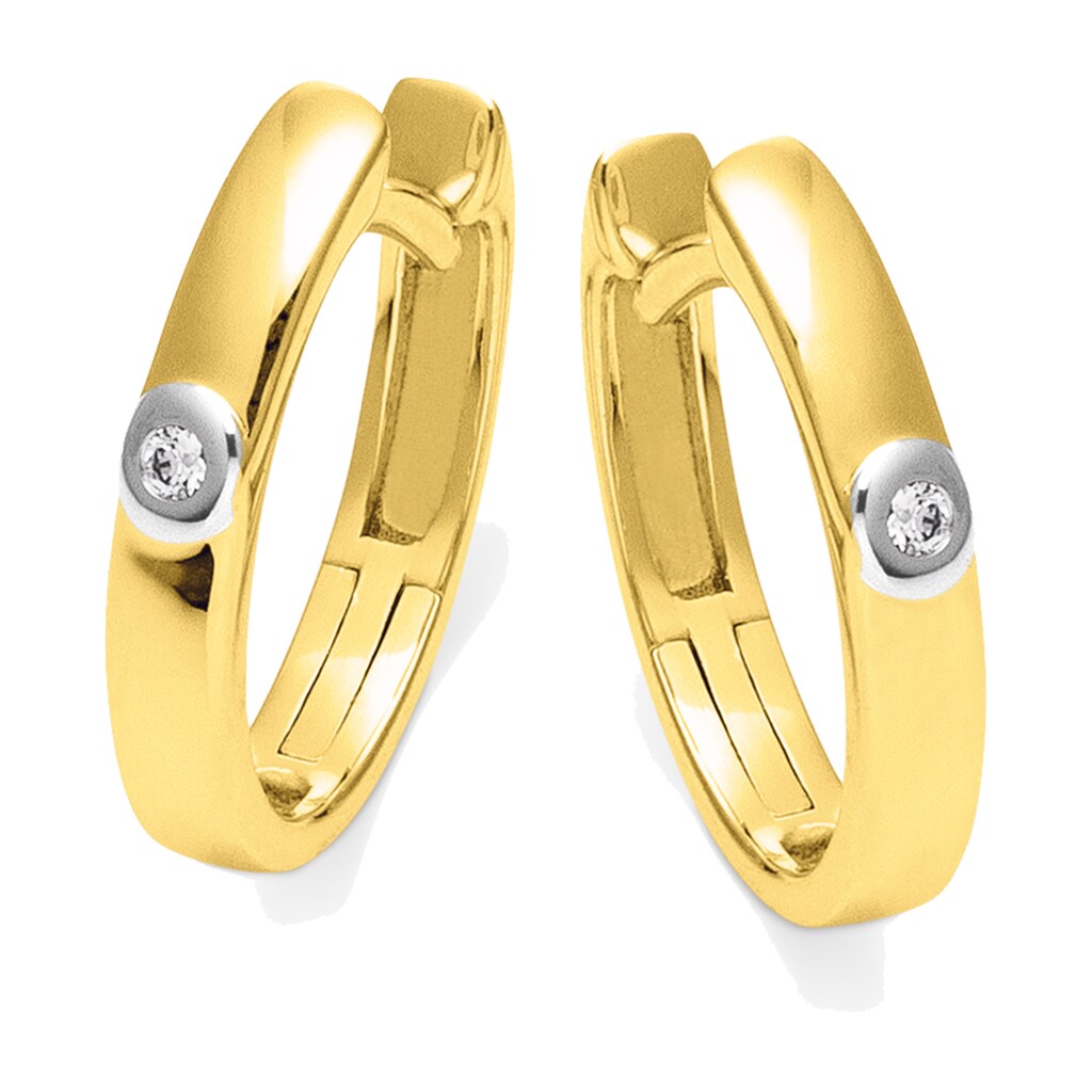 Orolino Paar Creolen »Gold 585 Brillanten 0,02ct.«