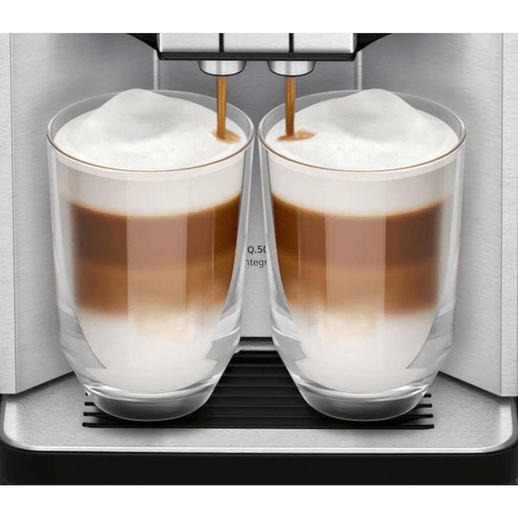 SIEMENS Kaffeevollautomat »EQ.5 500 integral TQ507D03«, einfache Bedienung, integrierter Milchbehälter, 2 Tassen gleichzeitig