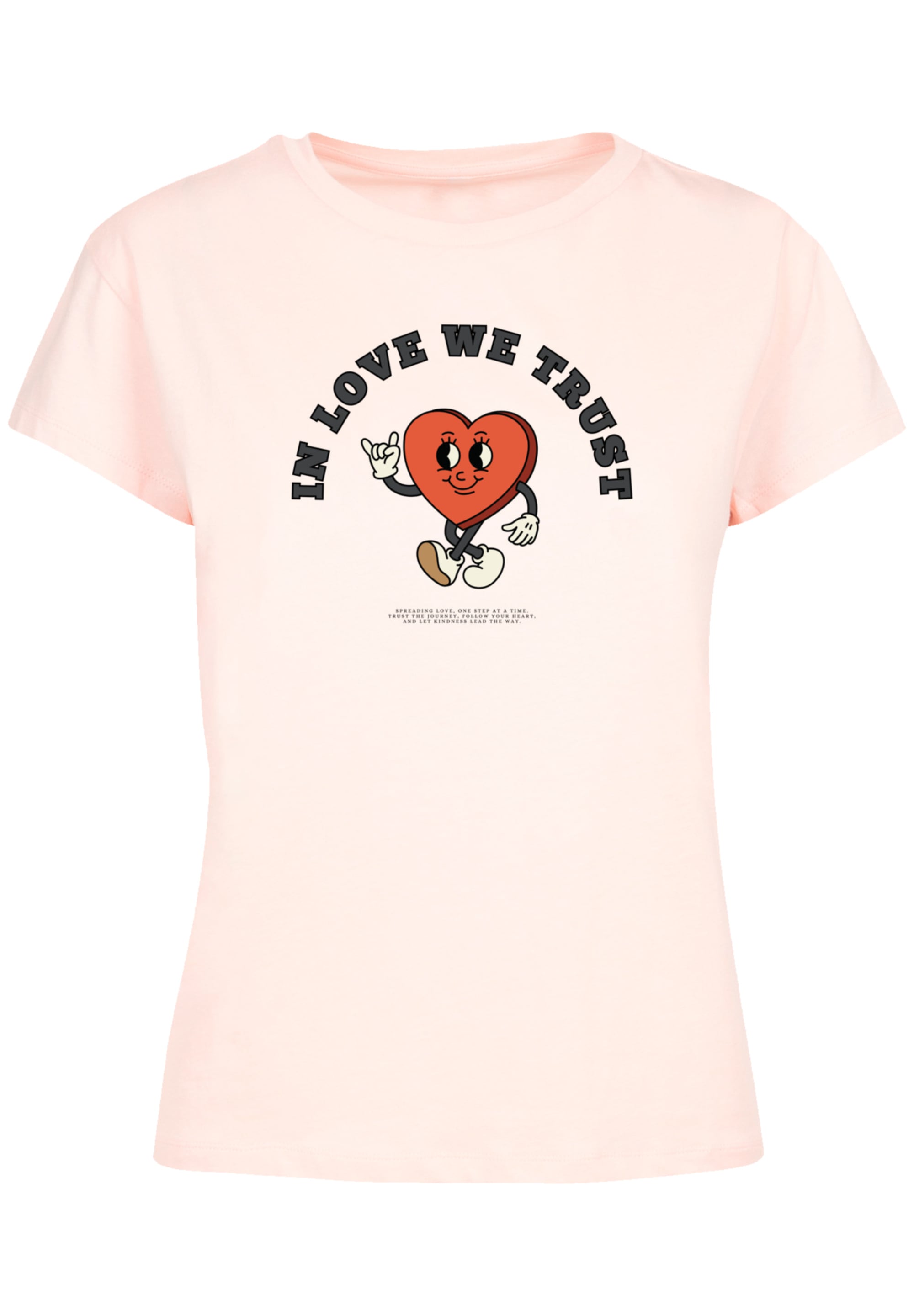 F4NT4STIC T-Shirt »In Love We Trust Valentinstag Streetwear«, Premium Y2K Streetwear