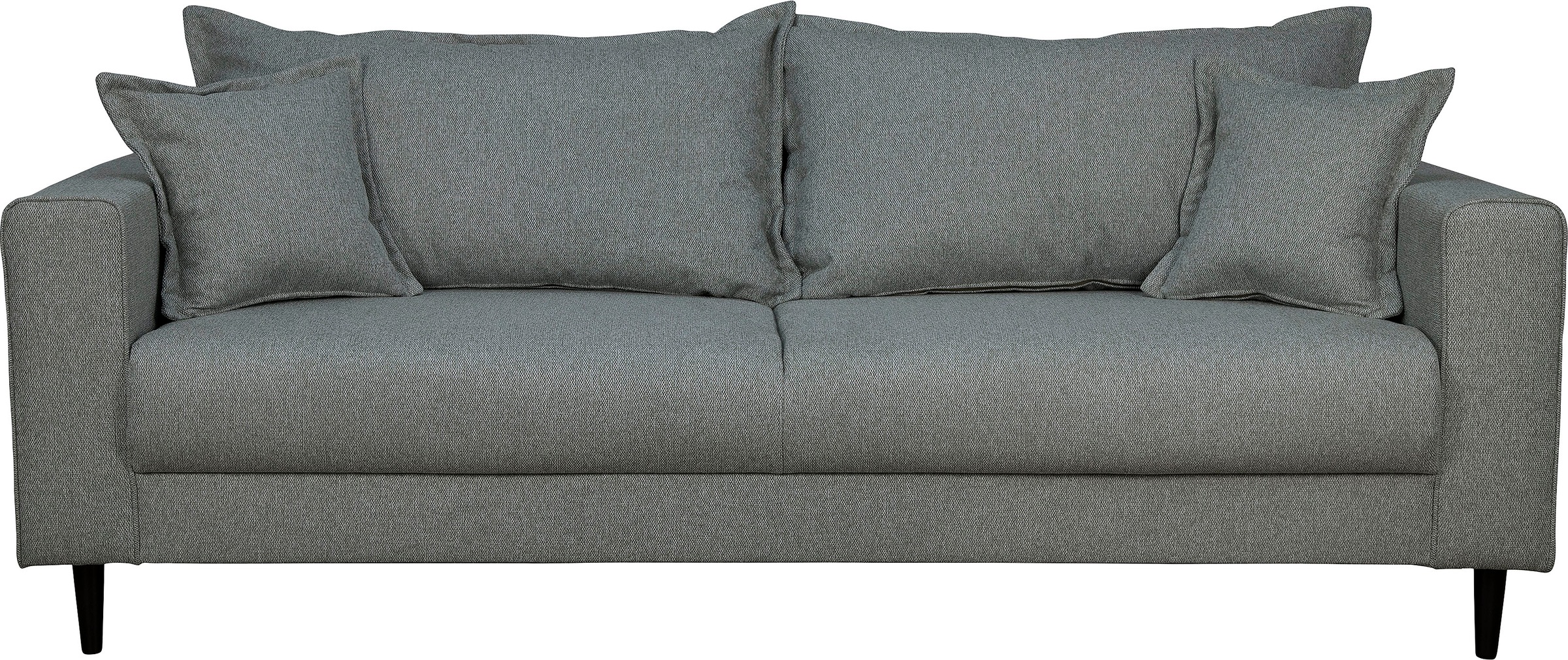 Home affaire 3-Sitzer »VEYRAS, hoher Sitzkomfort, Maße B/T/H: 212/84/76 cm«, mit Wellenunterfederung, incl. Rückenkissen und Zierkissen