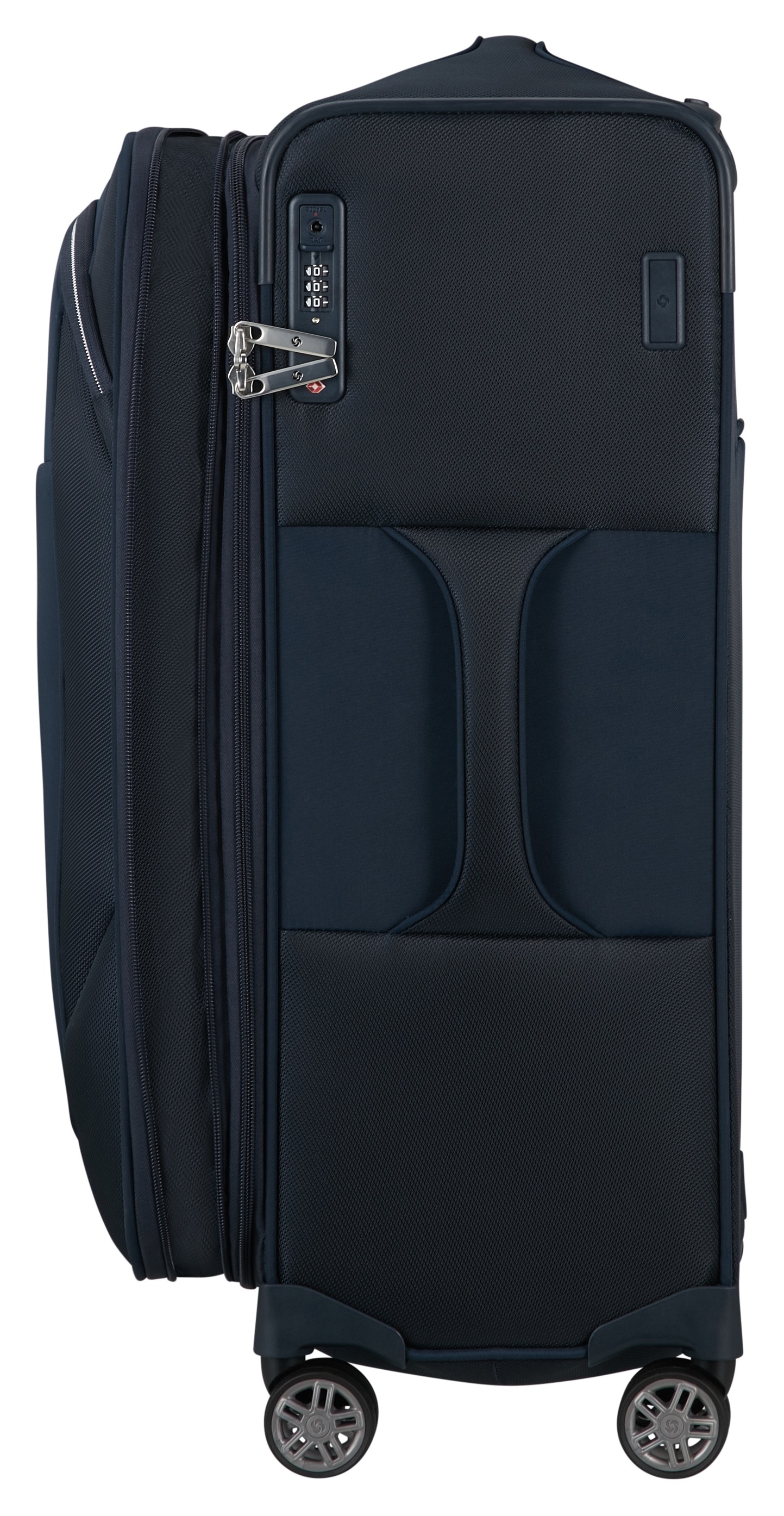 Samsonite Weichgepäck-Trolley »RE-LITE, verschiedene Größen und Farben«, (Set, 2 St., mit 2 Packwürfeln), 4 Rollen, Reisekoffer TSA-Schloss Stickerbogen Volumenerweiterung Laptopfach
