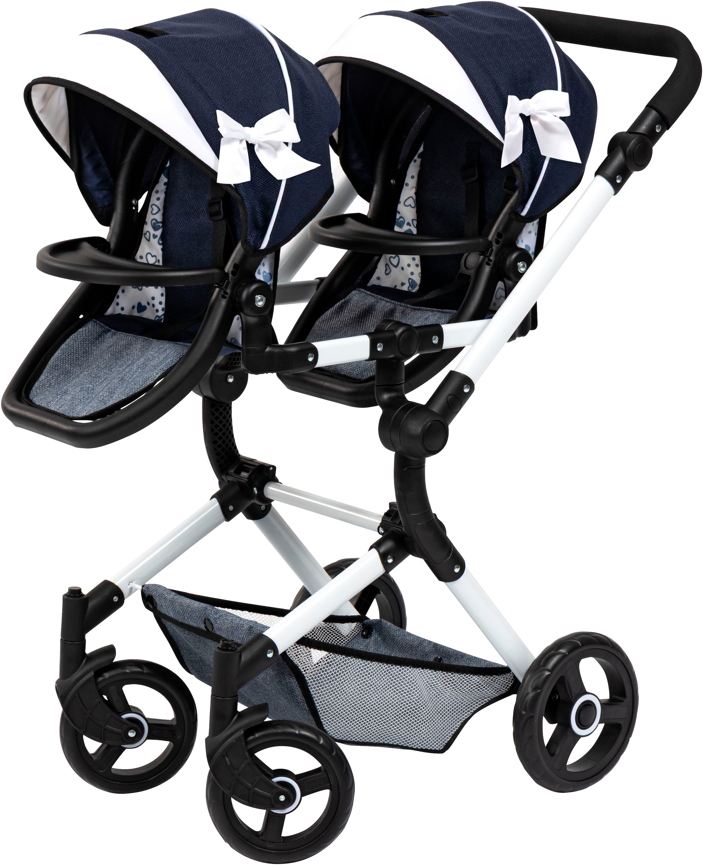 Bayer Puppen-Zwillingsbuggy »Twin Neo«, mit Wickeltasche