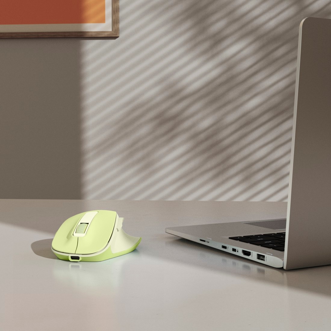 Hama Maus »Funkmaus WM-500 ergonomisch 6 Tasten« Funk Ergonomisch, leise Klicks, Akku, Assist-Taste, DPI-Schalter