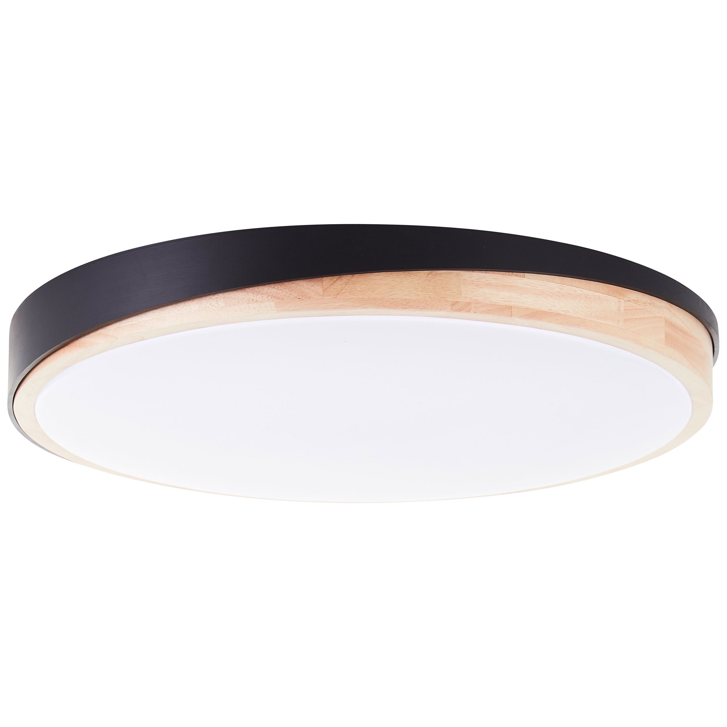 Brilliant LED Deckenleuchte »Baarlo«, Ø 50 cm, 4500 lm, 3000-6500 K, dimmbar, Fernbedienung, Holz/Metall